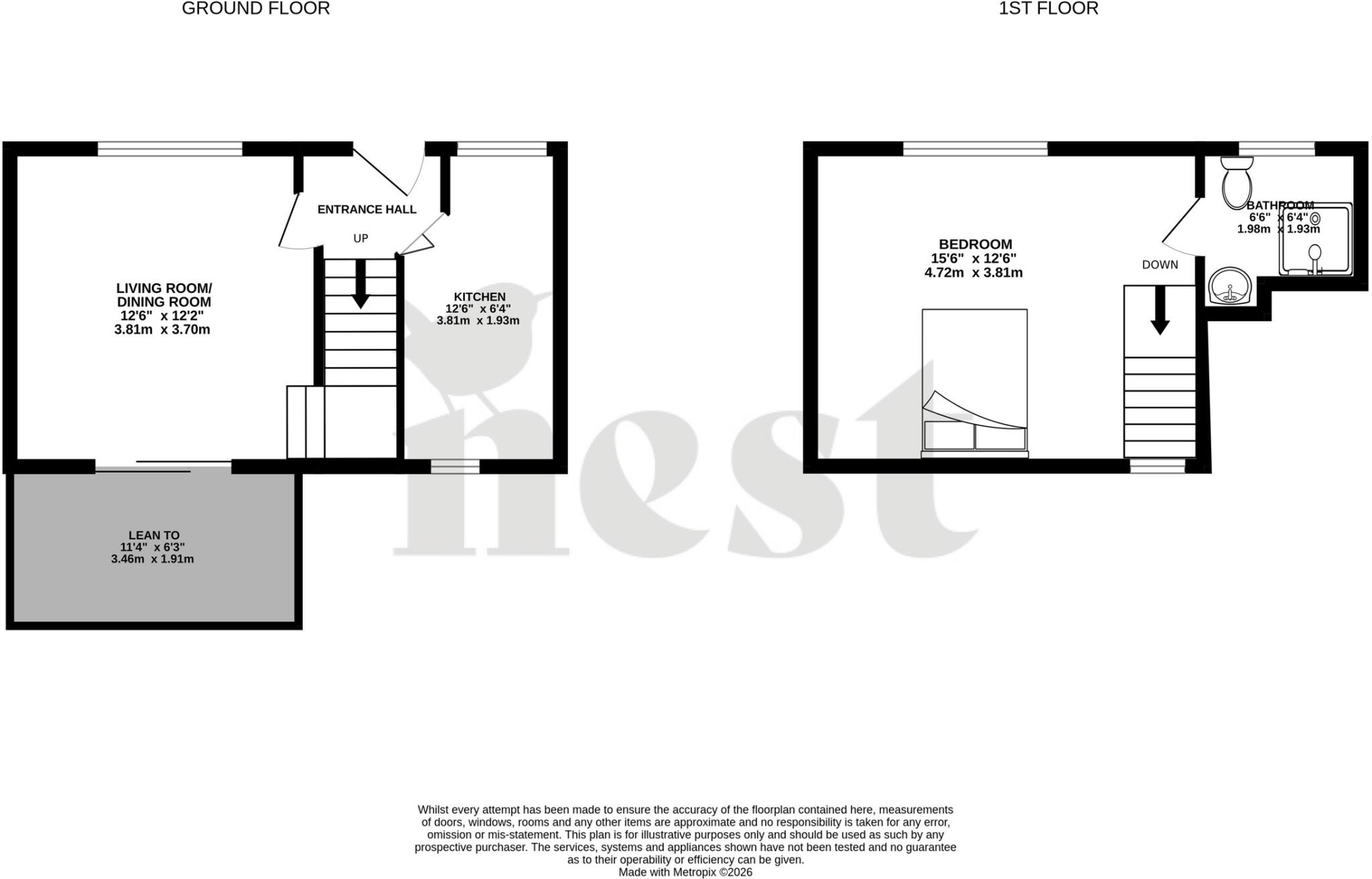 Victoria Street, Burnham On Sea, Somerset floorplan