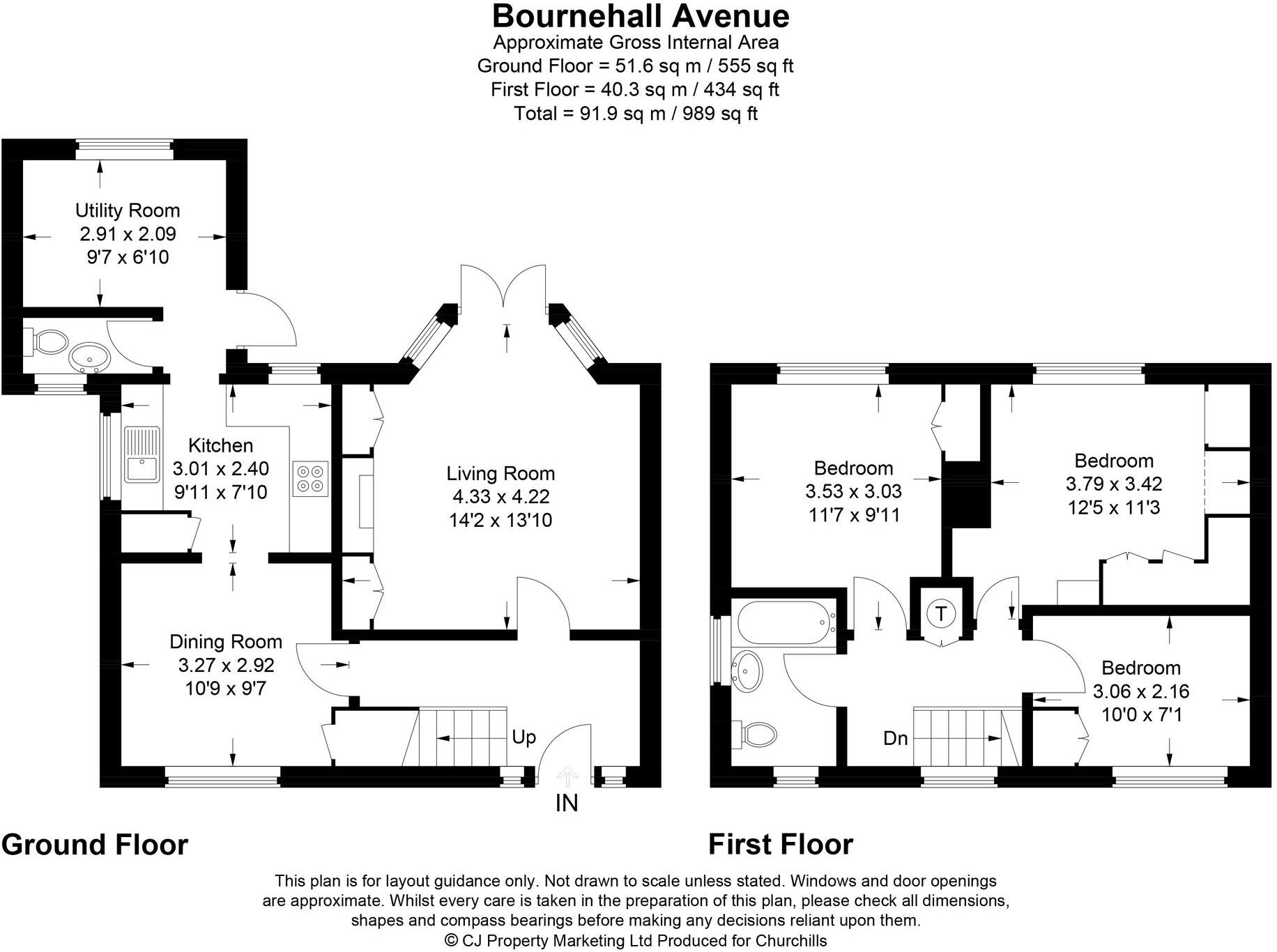 Bournehall Avenue, Bushey, WD23 floorplan