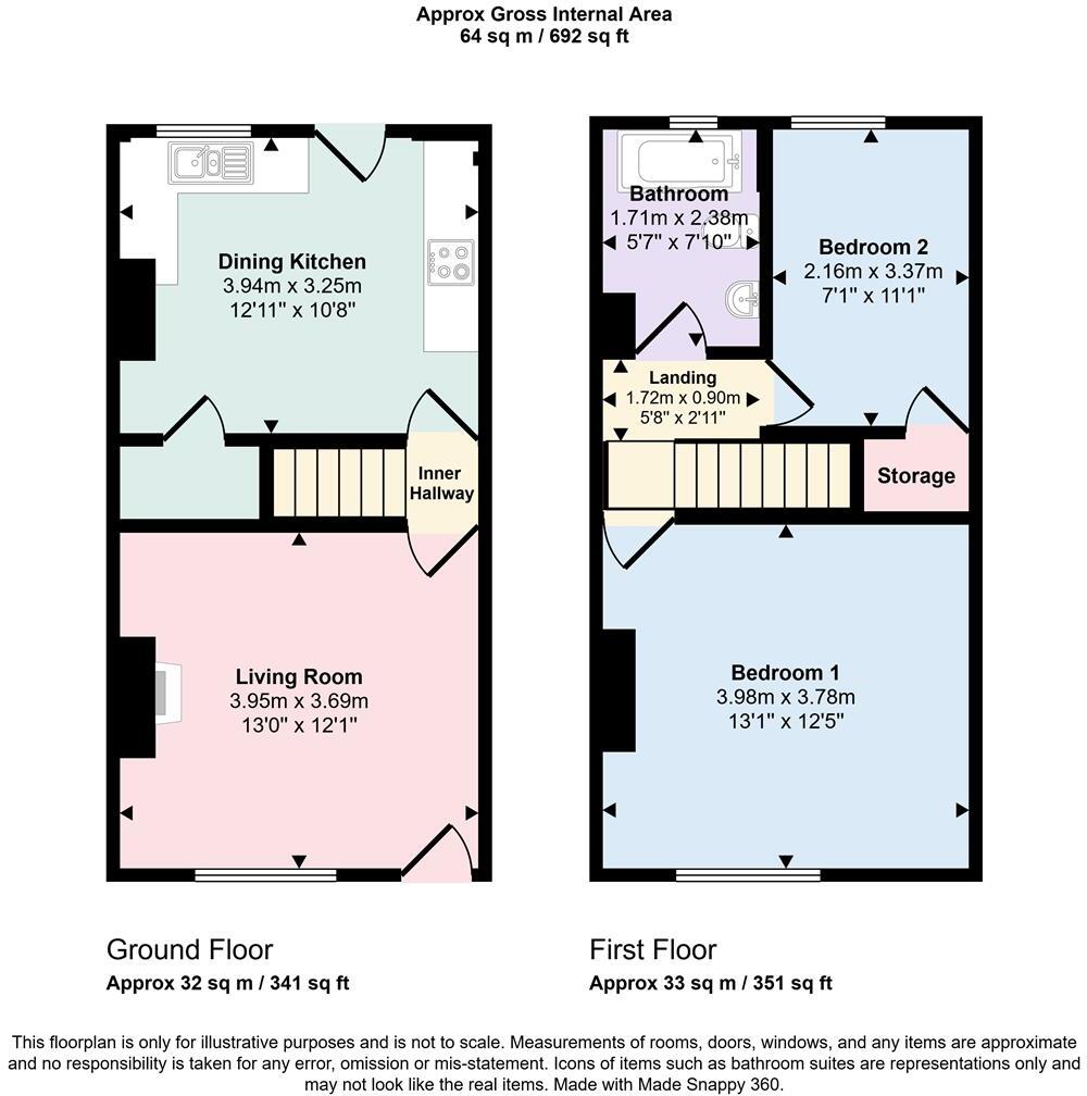 Mannville Walk, Keighley, BD22 6AG floorplan