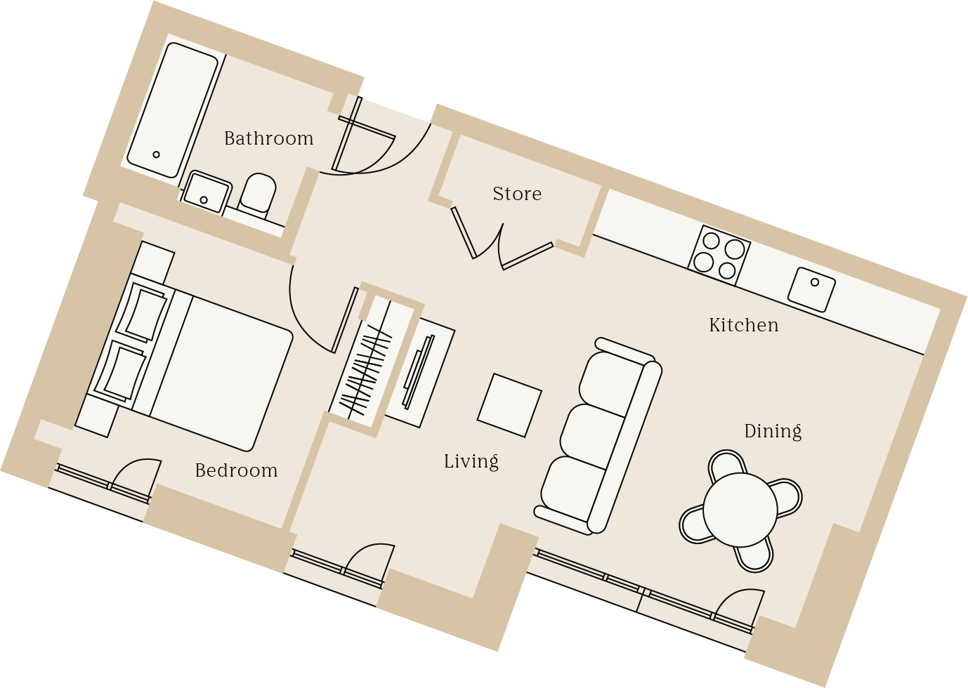 1210 Wood Street House, Wood Street, Cathays, Cardiff floorplan
