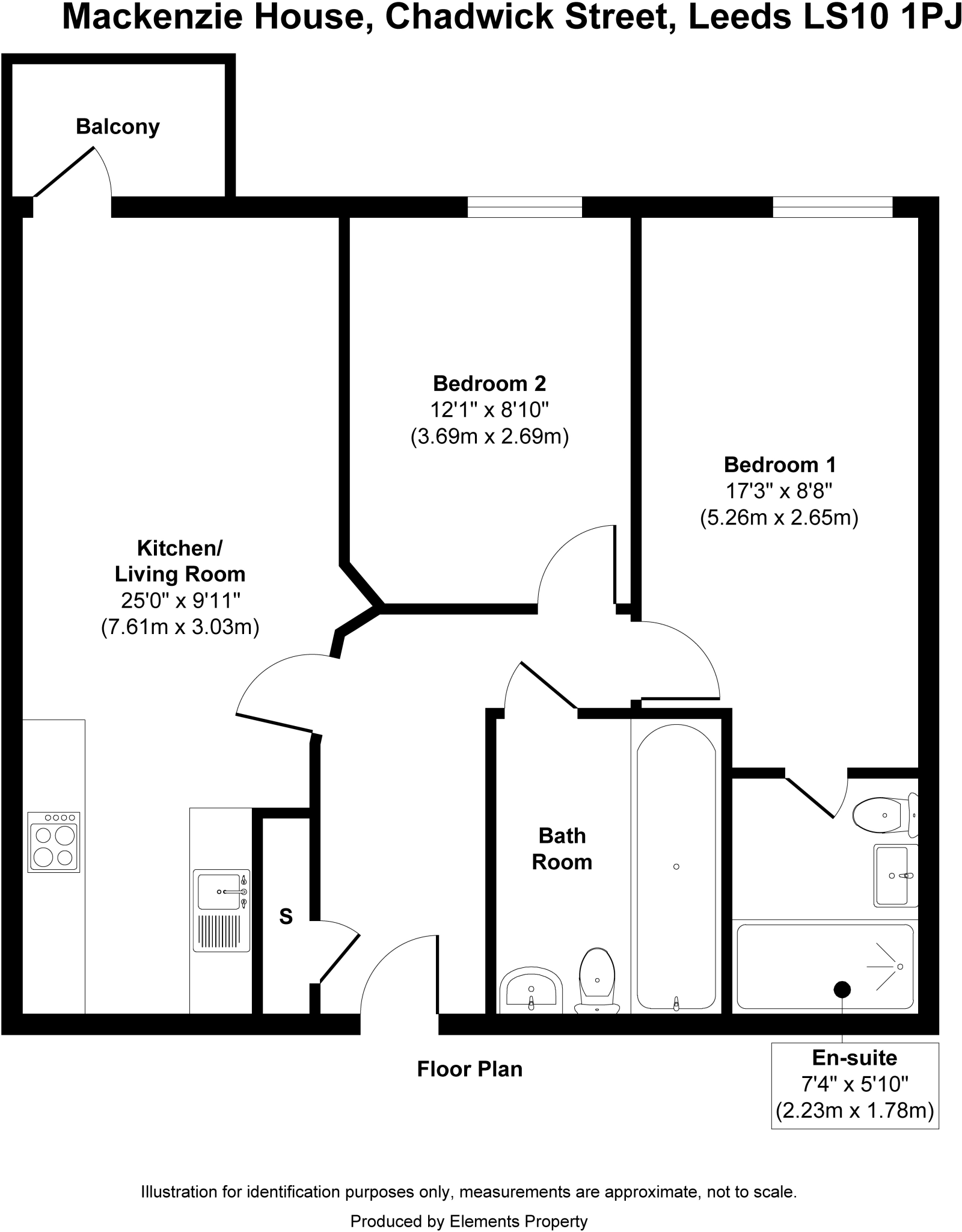 Mackenzie House, Leeds Dock LS10 floorplan