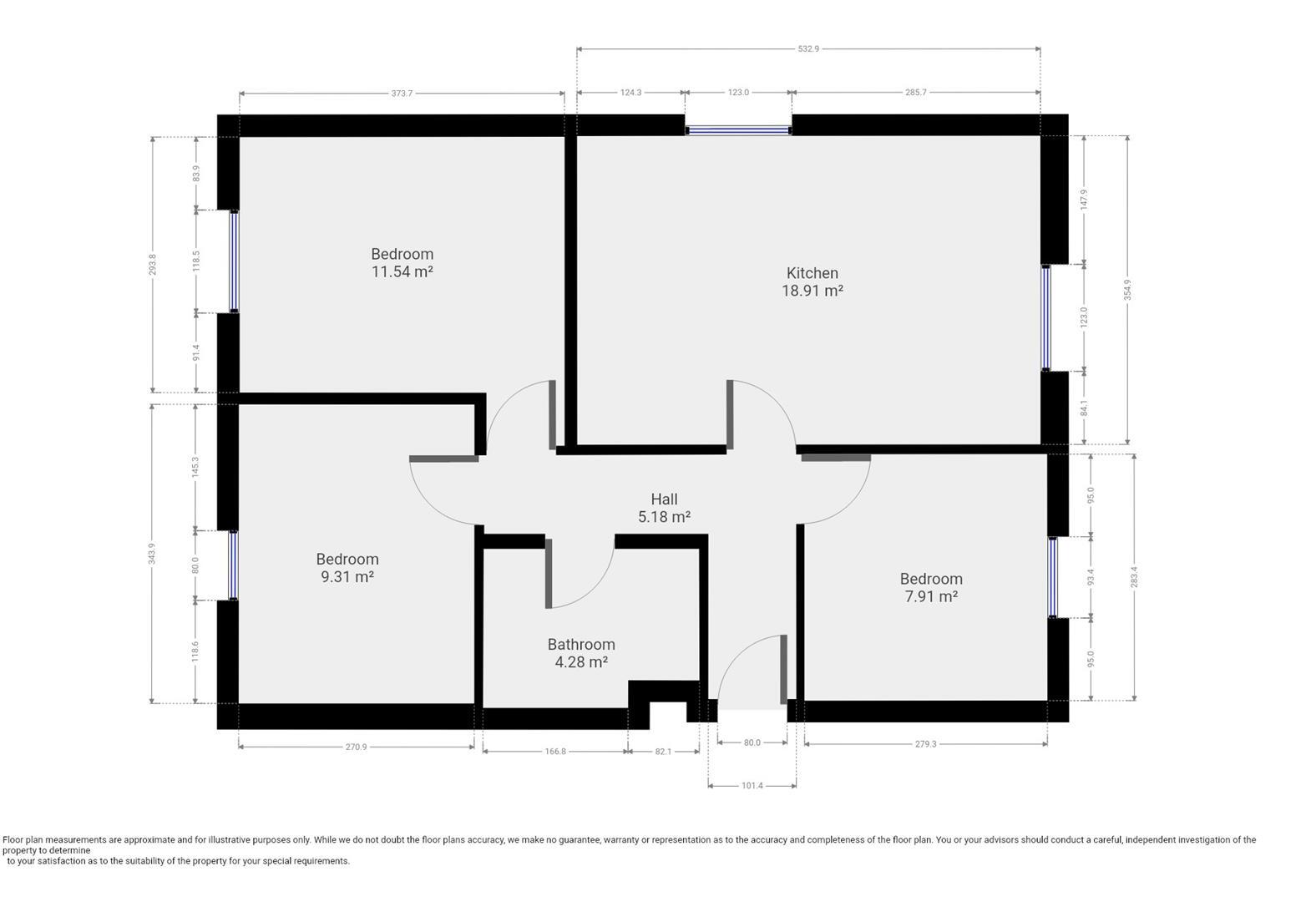27/28 - Depot Street - Student Apartment floorplan