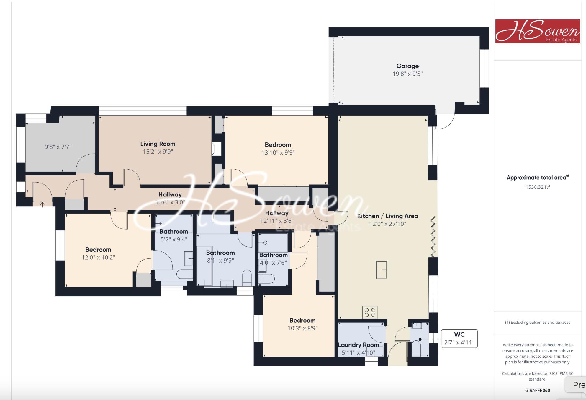 Upper Cockington Lane, Torquay floorplan