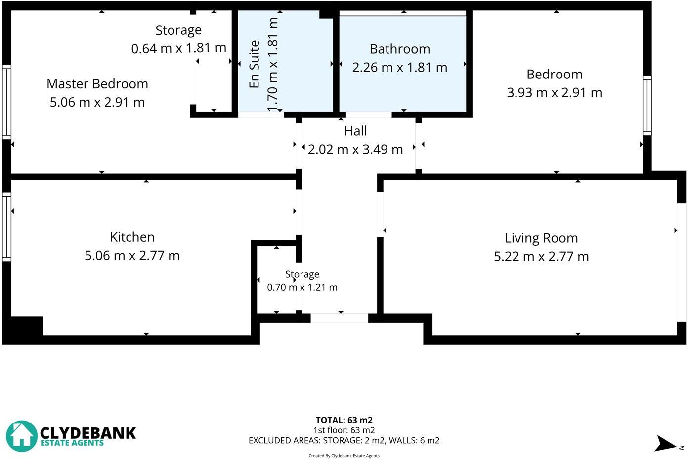 Caledonia Street, Clydebank floorplan