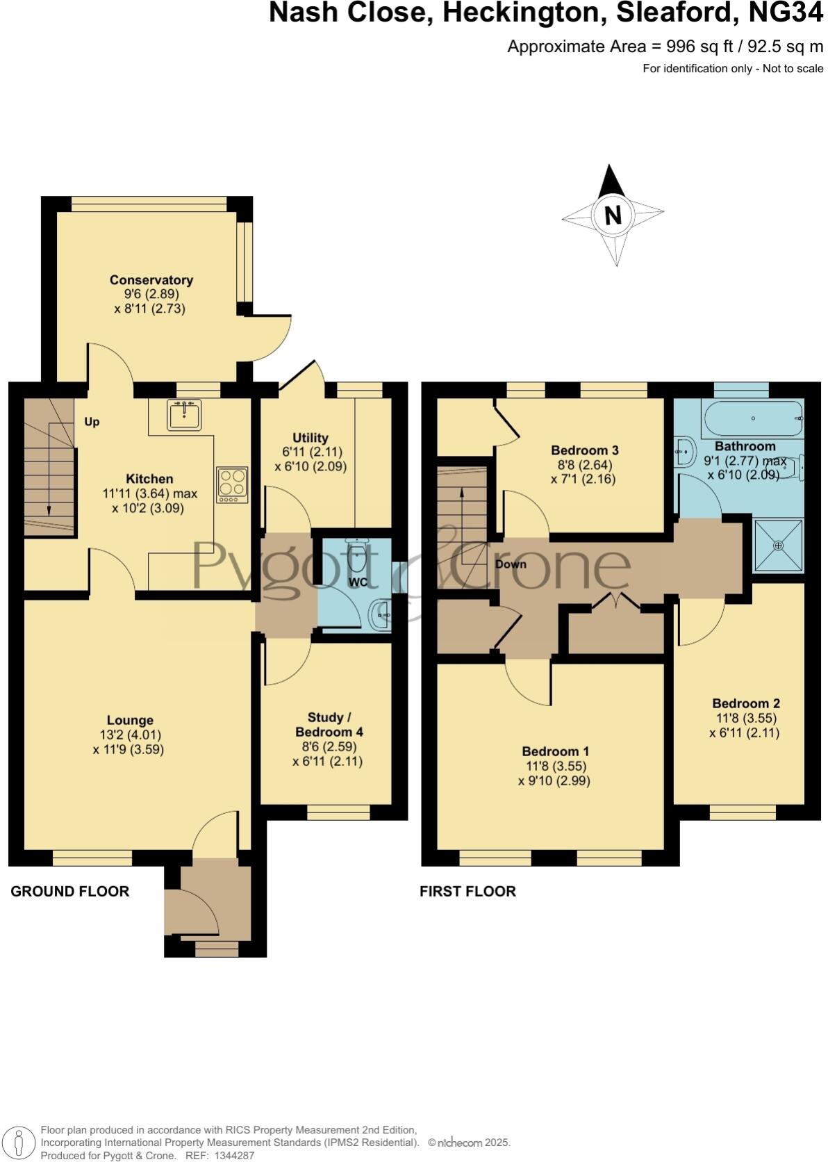 Nash Close, Heckington, Sleaford, Linconshire, NG34 floorplan