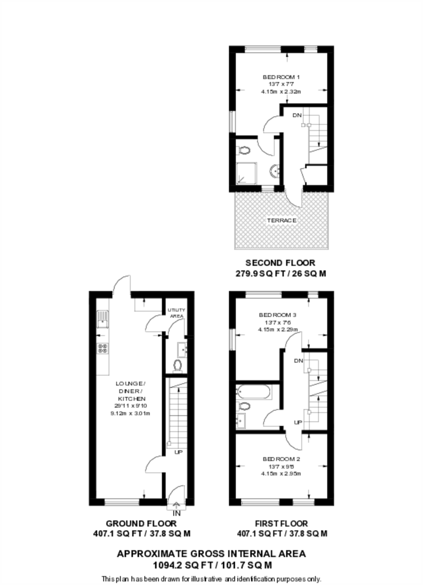 Inkwell Avenue, WD18, Watford, WD18 floorplan