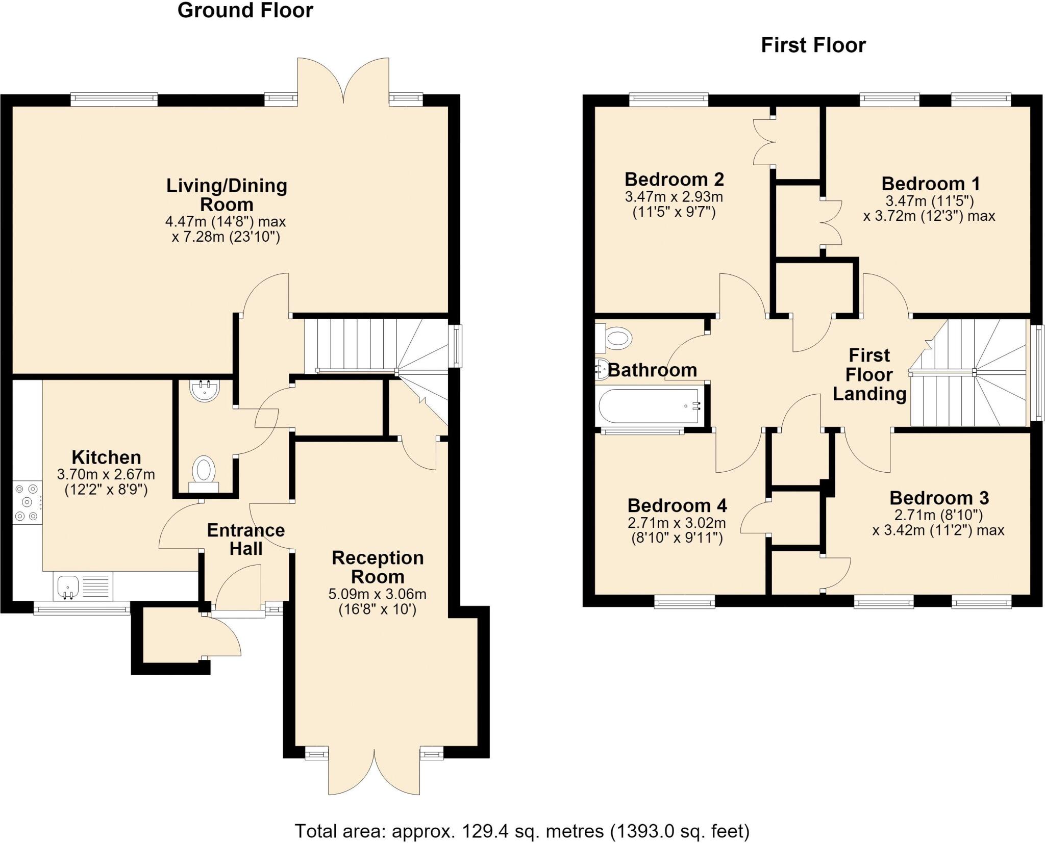 Backing the River Wye - No Chain floorplan