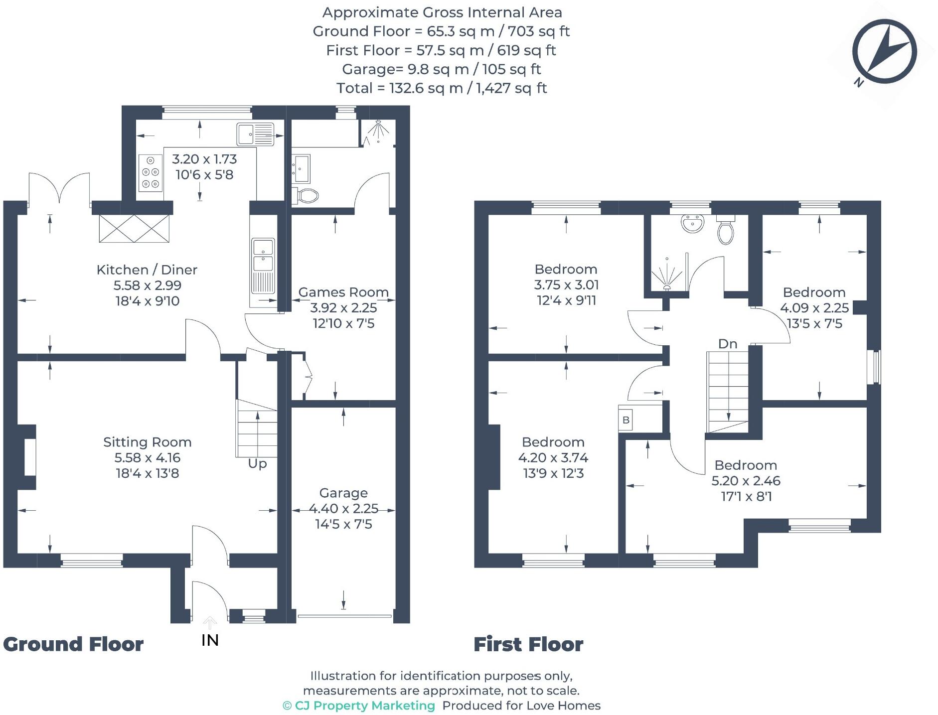 Galston Road, Luton, LU3 3JZ floorplan