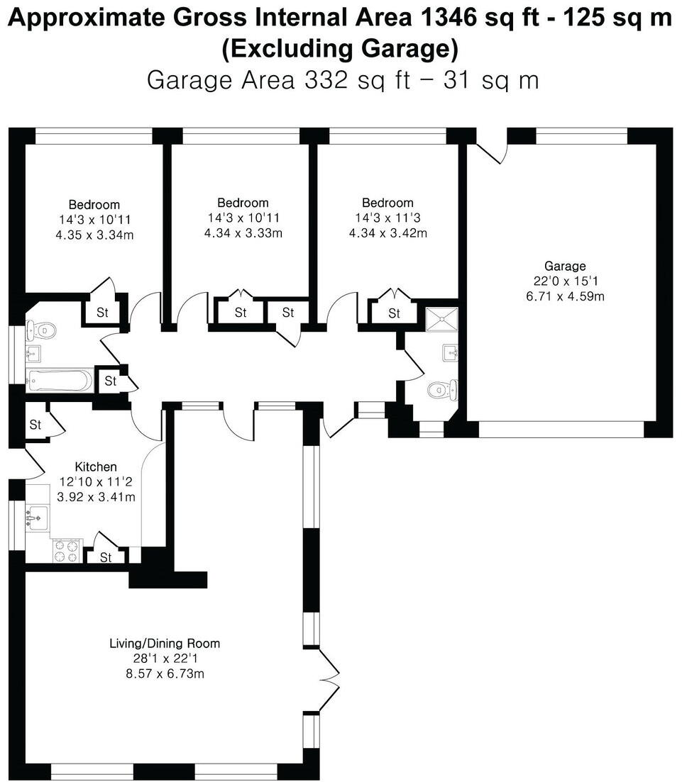 Lower Edgeborough Road, Guildford, GU1 floorplan