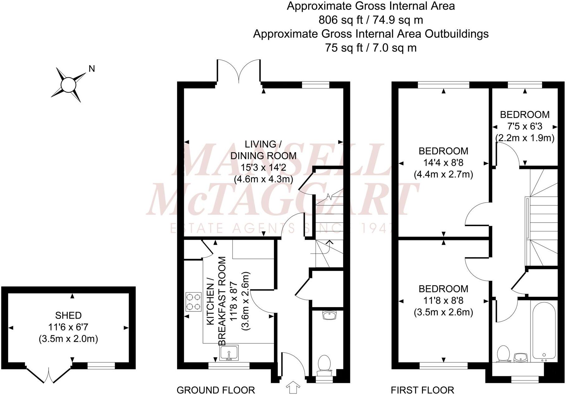 Cromwell Mews, Burgess Hill, RH15 floorplan