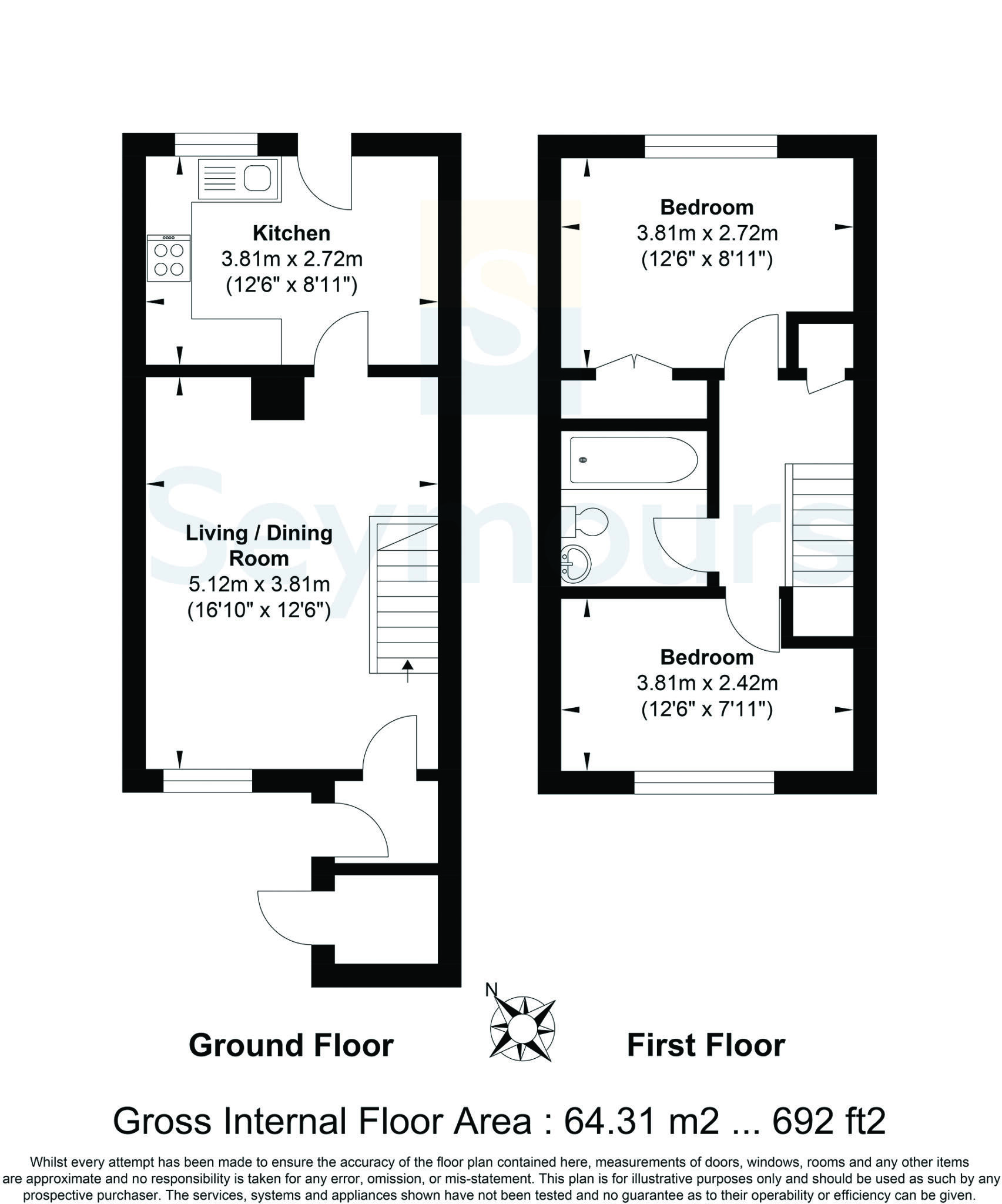 Oakfield, Woking, Surrey, GU21 floorplan
