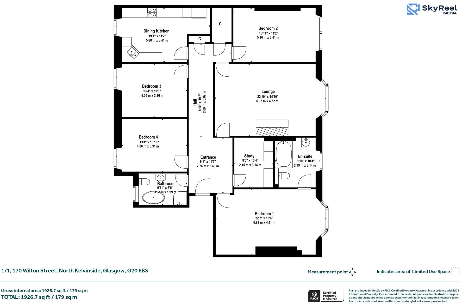 Wilton Street, North Kelvinside, Glasgow floorplan