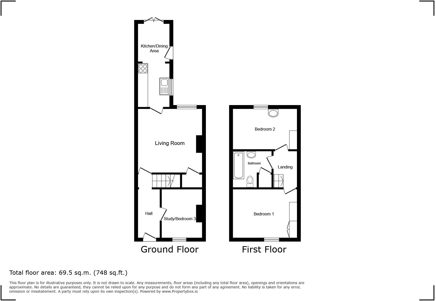 Moons Hill, Totland Bay, Isle of Wight floorplan