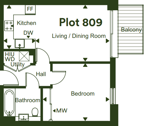 51 Flagstaff Road, Reading, 
RG2 6BW floorplan