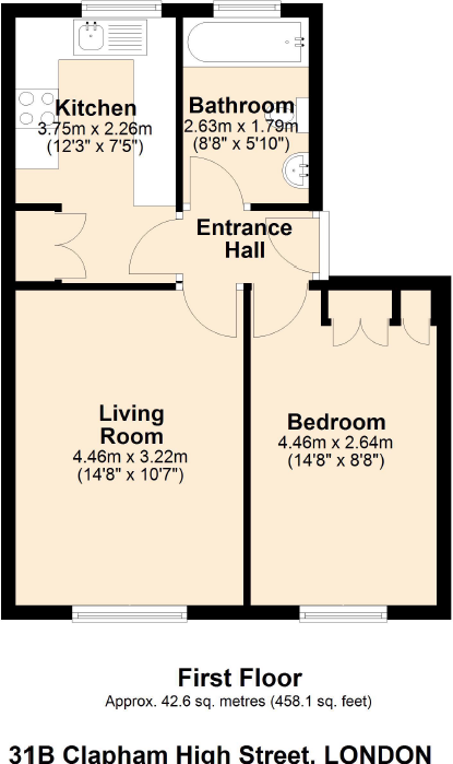 Clapham High Street, London, UK, SW4 floorplan