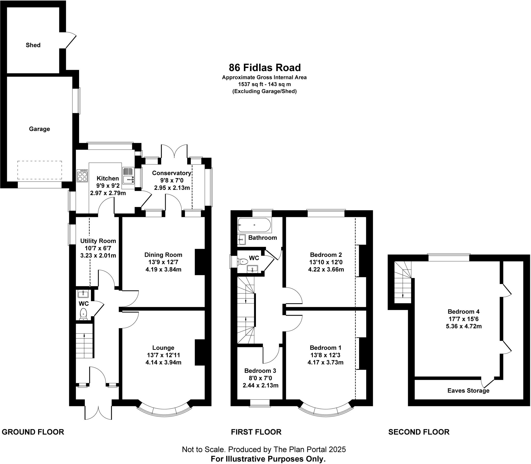 Fidlas Avenue, Llanishen, Cardiff, CF14 floorplan
