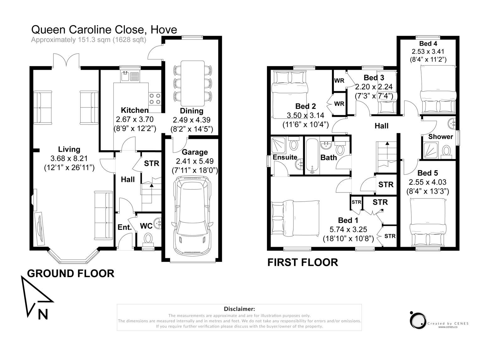 Queen Caroline Close, Hove floorplan