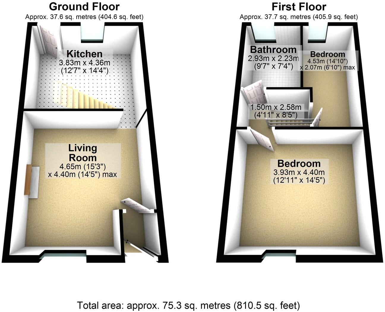 Bentgate Street, Newhey, Rochdale, Greater Manchester, OL16 floorplan