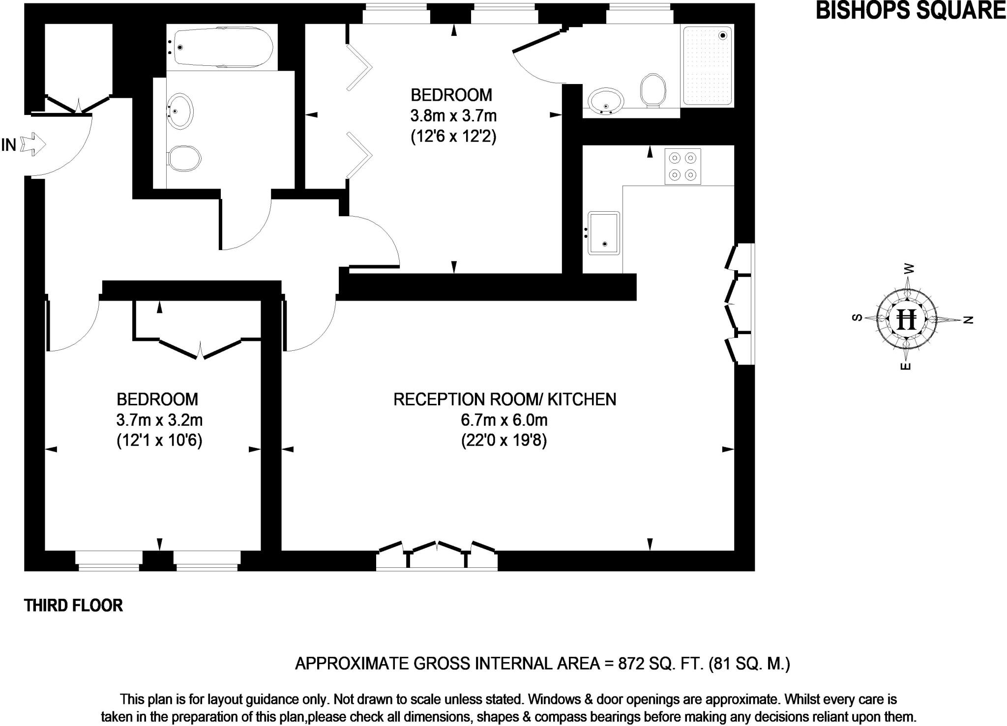 Bishops Square E1, EPC:D floorplan