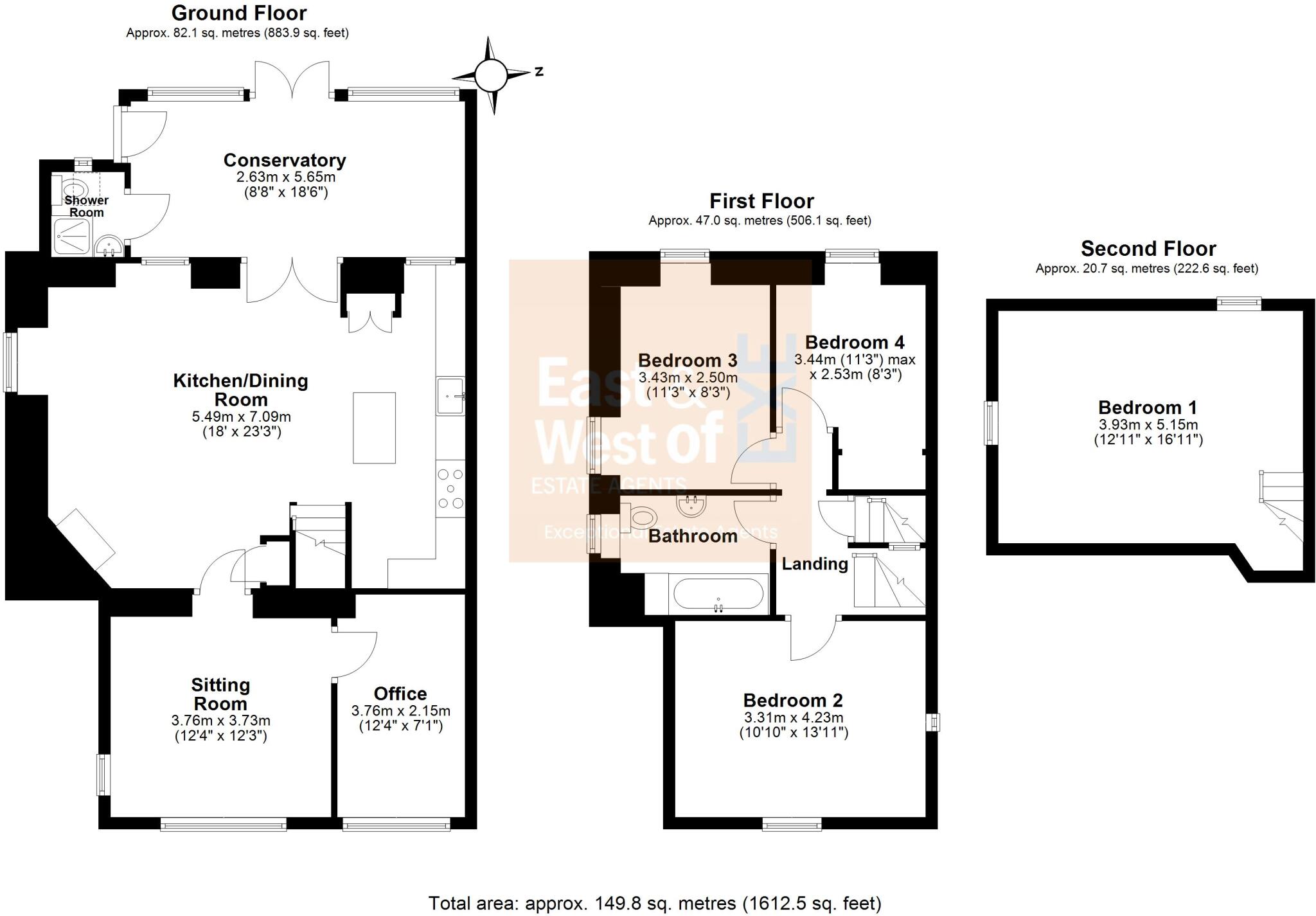 Moles Cottages, Exminster floorplan