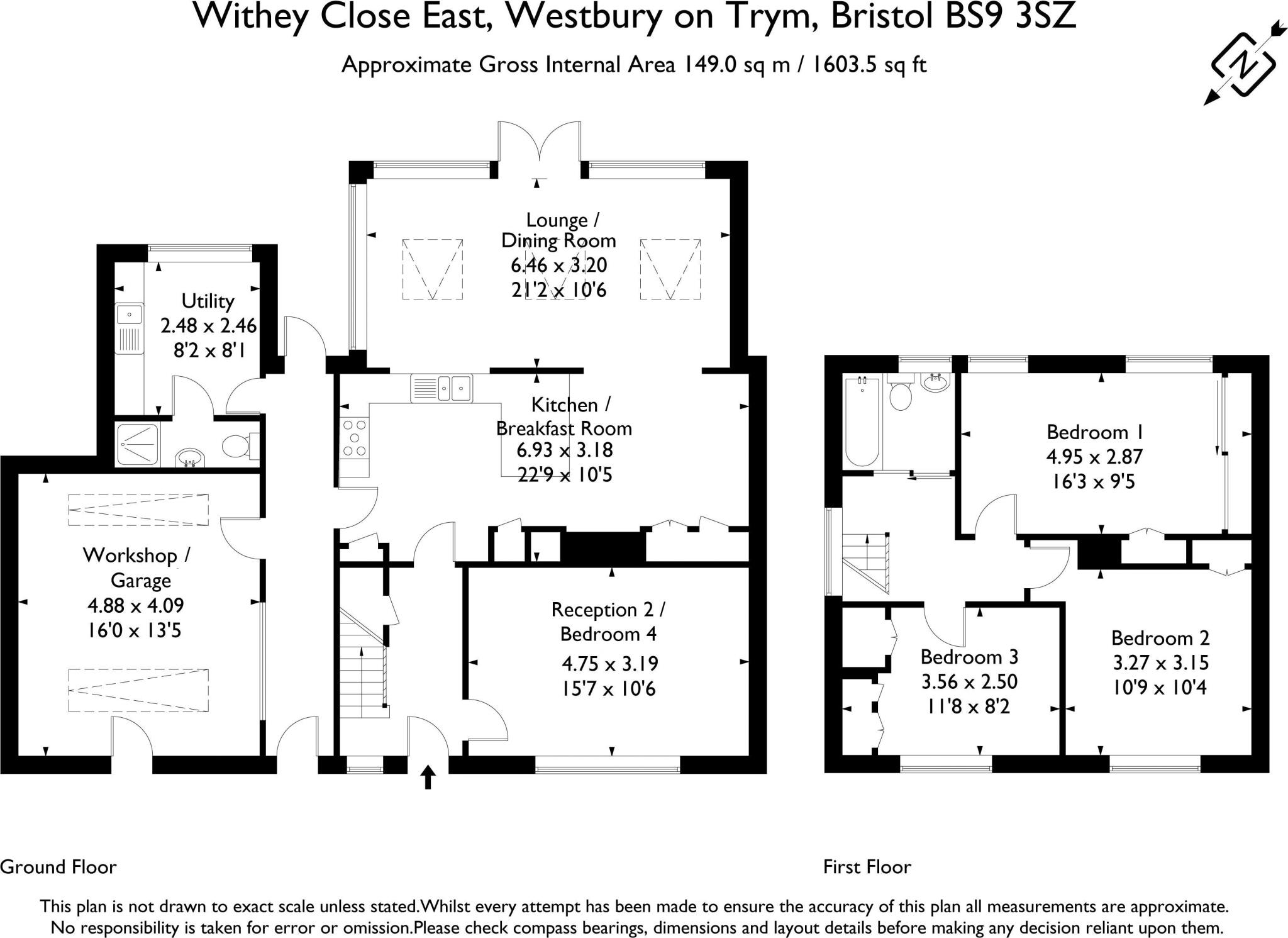 Withey Close East | Westbury on Trym floorplan
