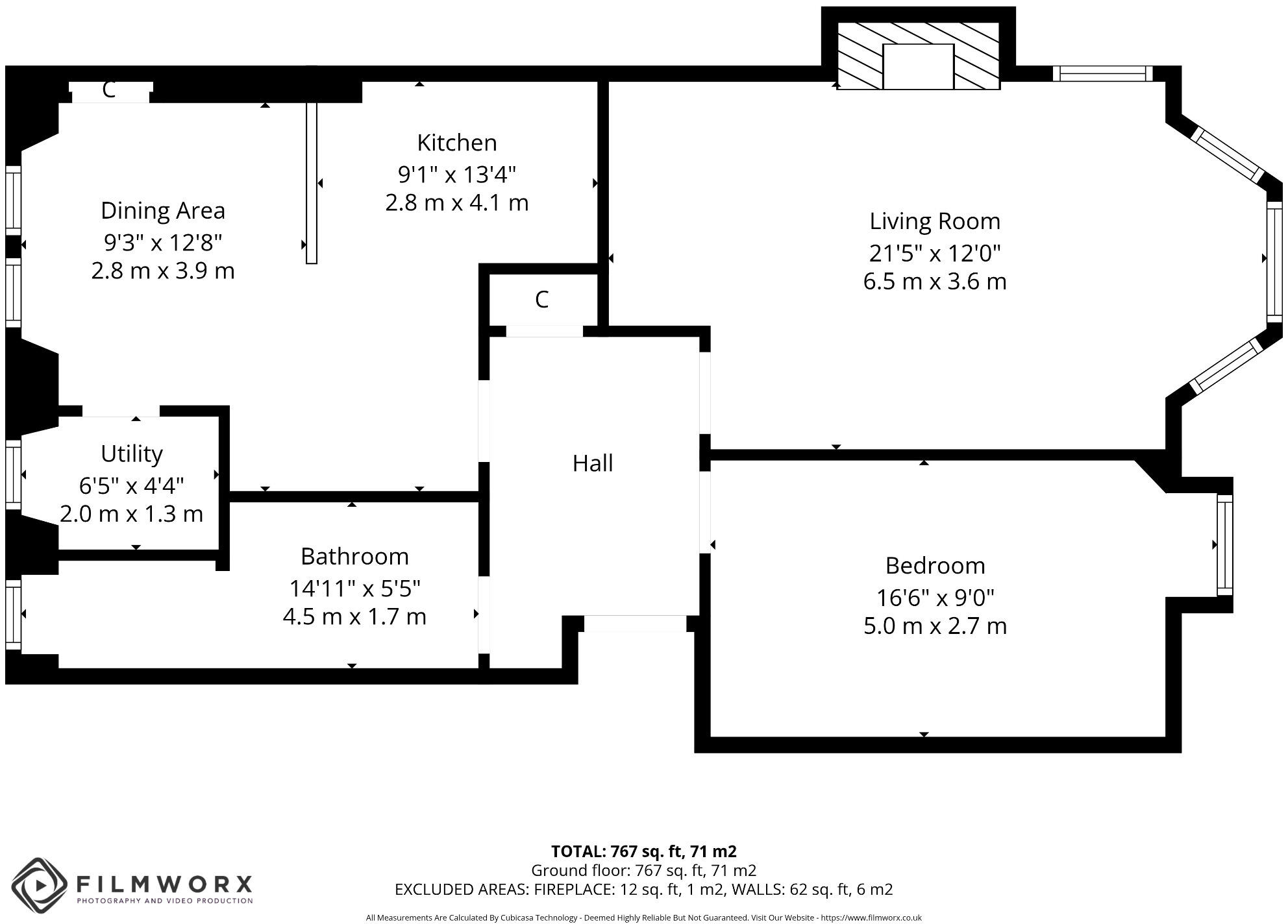 0/2 133 Cartvale Road, Battlefield, Glasgow, G42 9RN floorplan