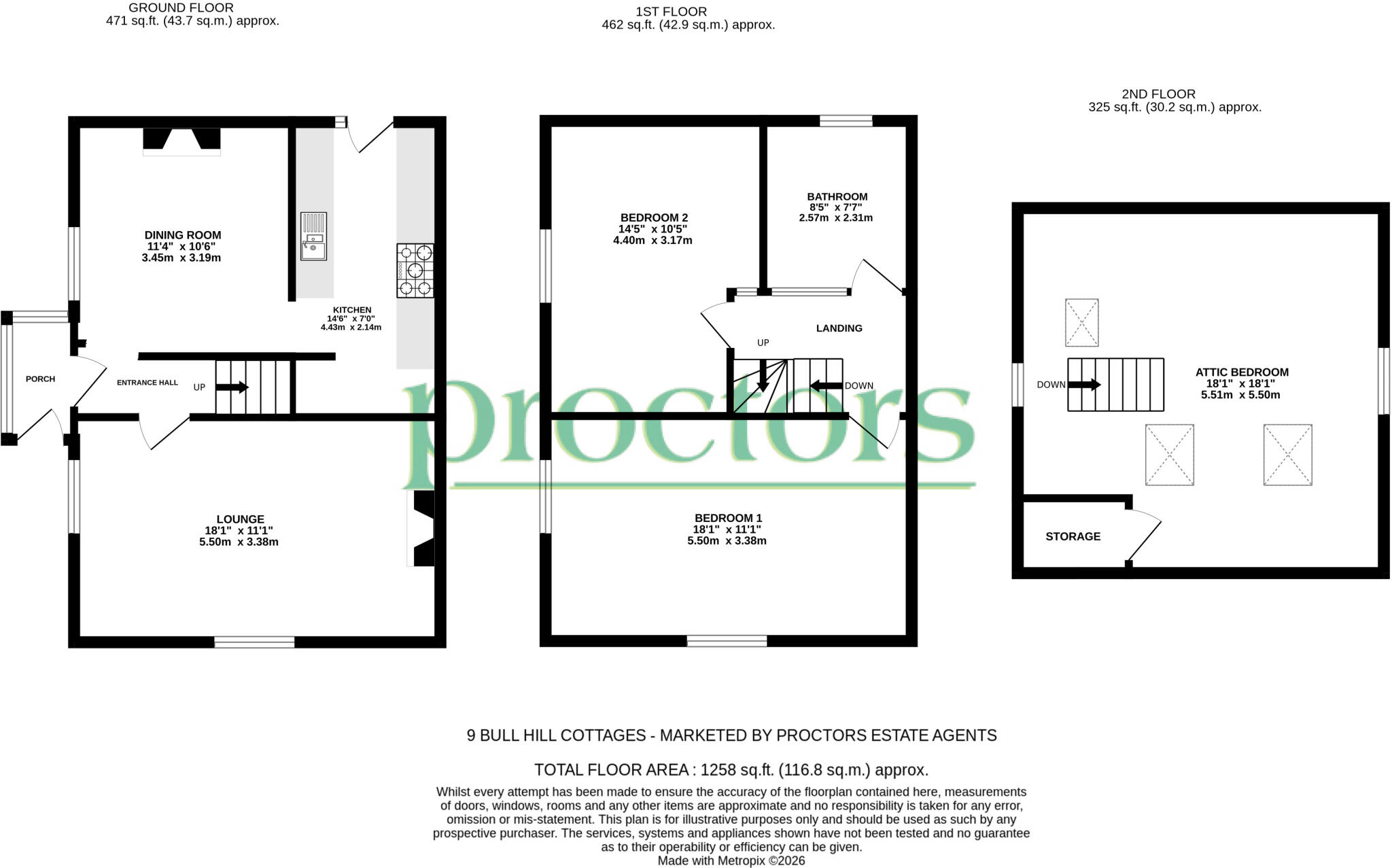 Bull Hill Cottages, Darwen floorplan