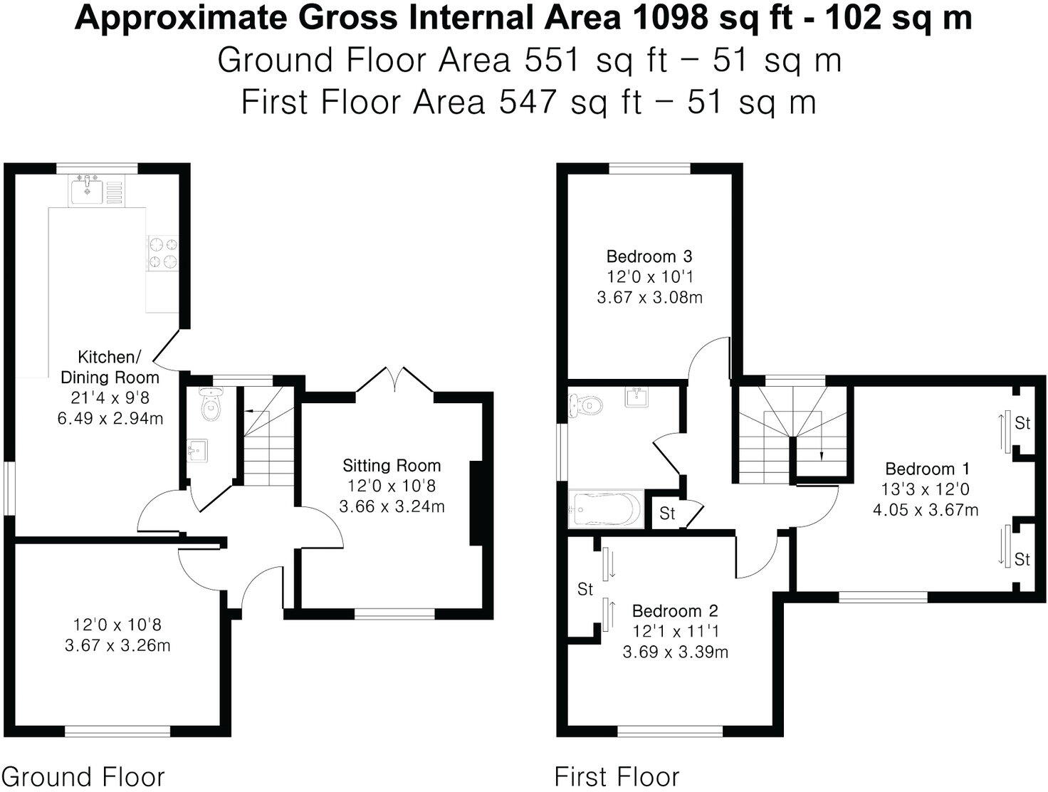 Canfold Cottages, Bookhurst Road, Cranleigh GU6 7DR floorplan