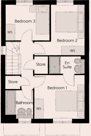 High Grange Way, Wingate floorplan