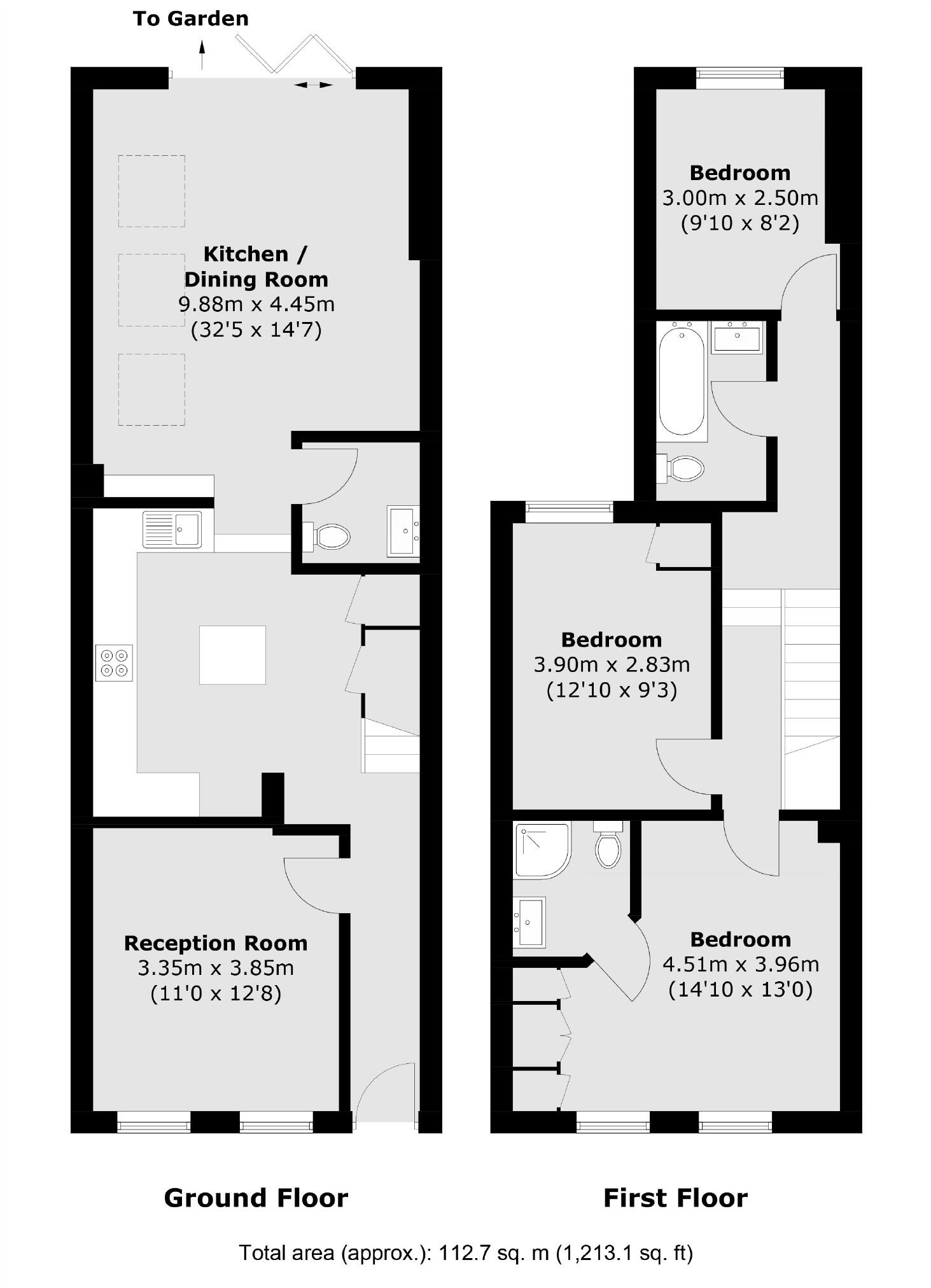 Wick Road, Teddington floorplan