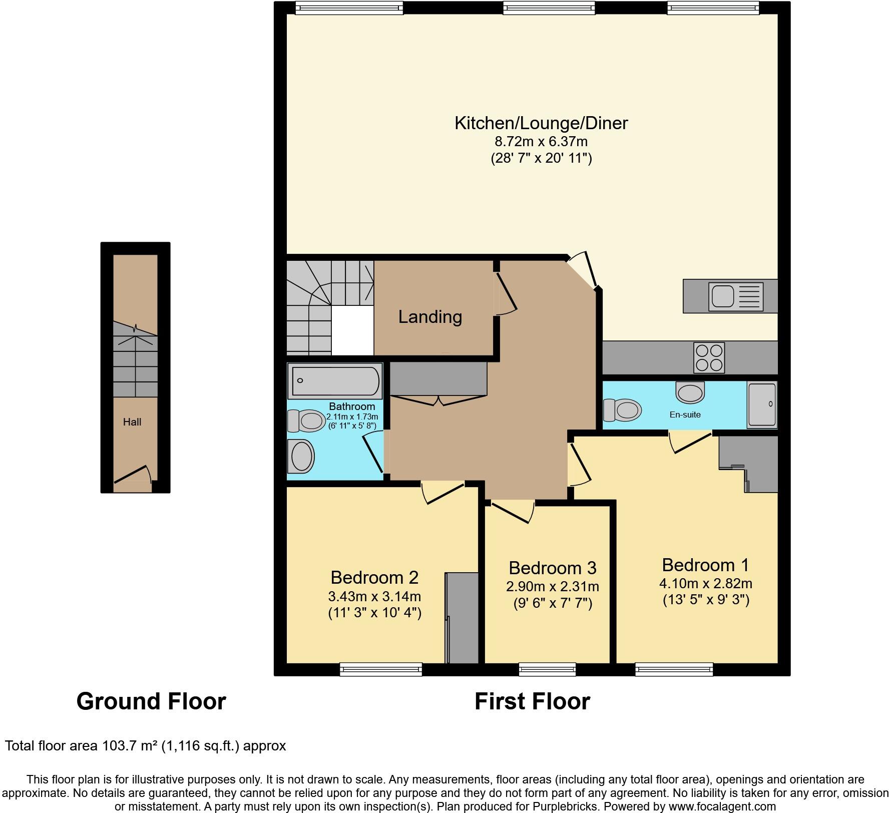 9B, Lower Bridge Street, Chester, CH1 floorplan