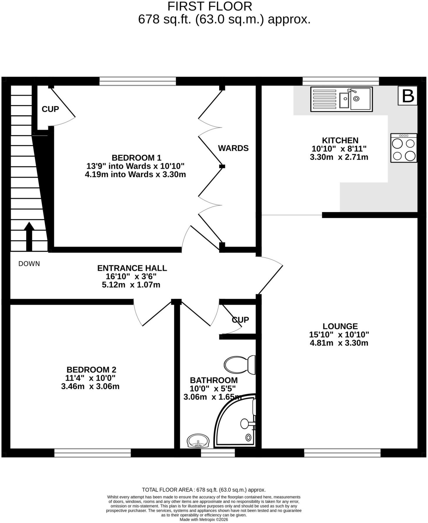 Apt. 6 Fuchsia Court, Hailwood Avenue, Douglas, IM2 7EL floorplan