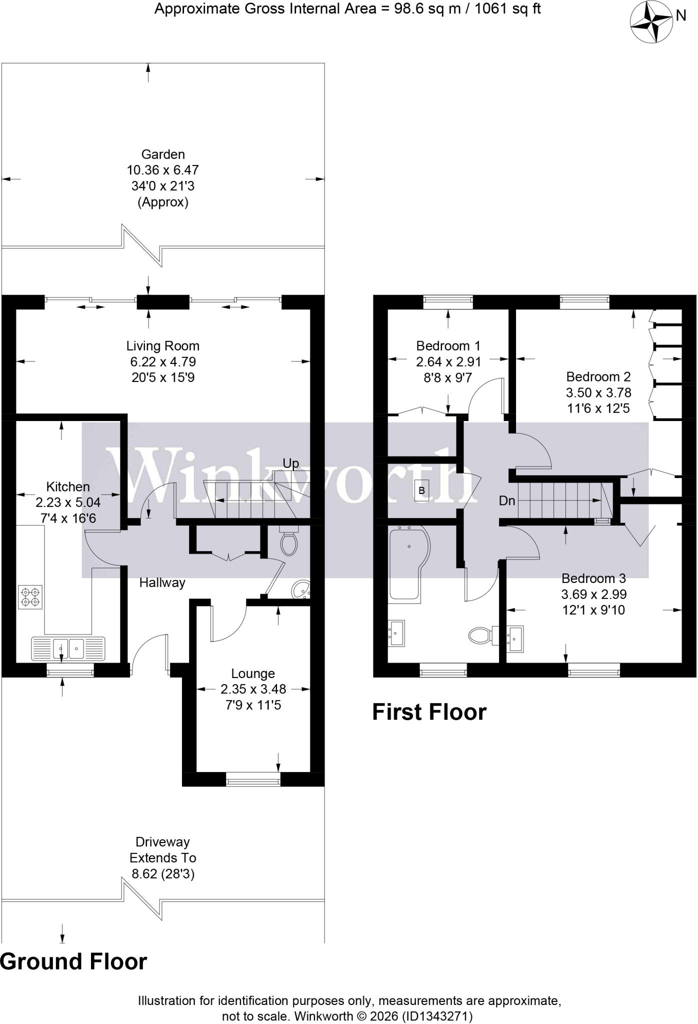 Anthony Road, Borehamwood, Hertfordshire, WD6 floorplan