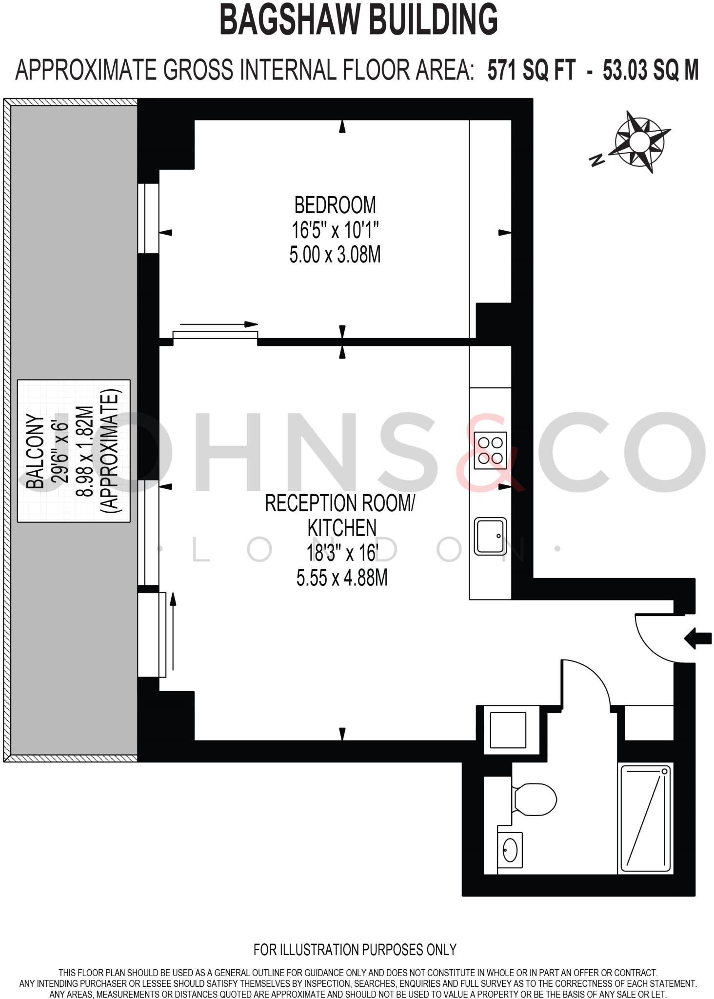 Bagshaw Building, East Tower, London, E14  floorplan