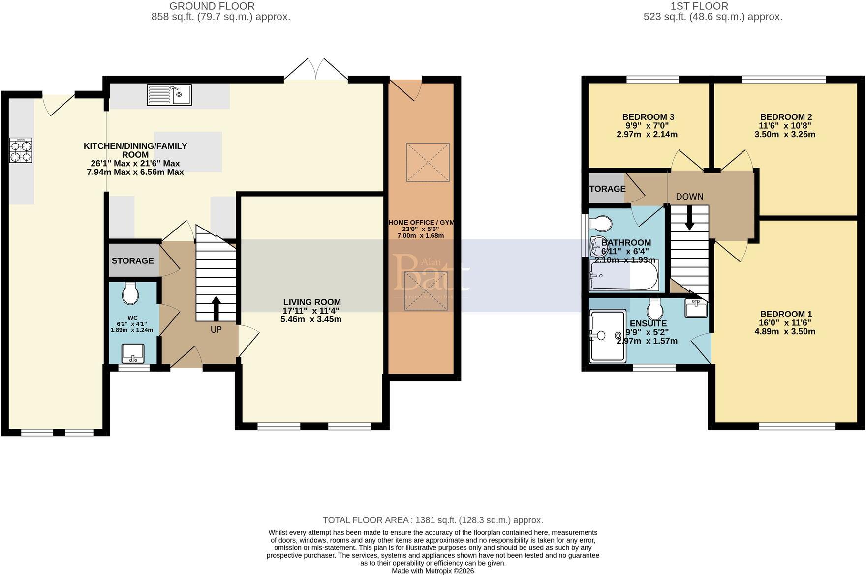 Sheraton Close, Orrell, WN5 floorplan