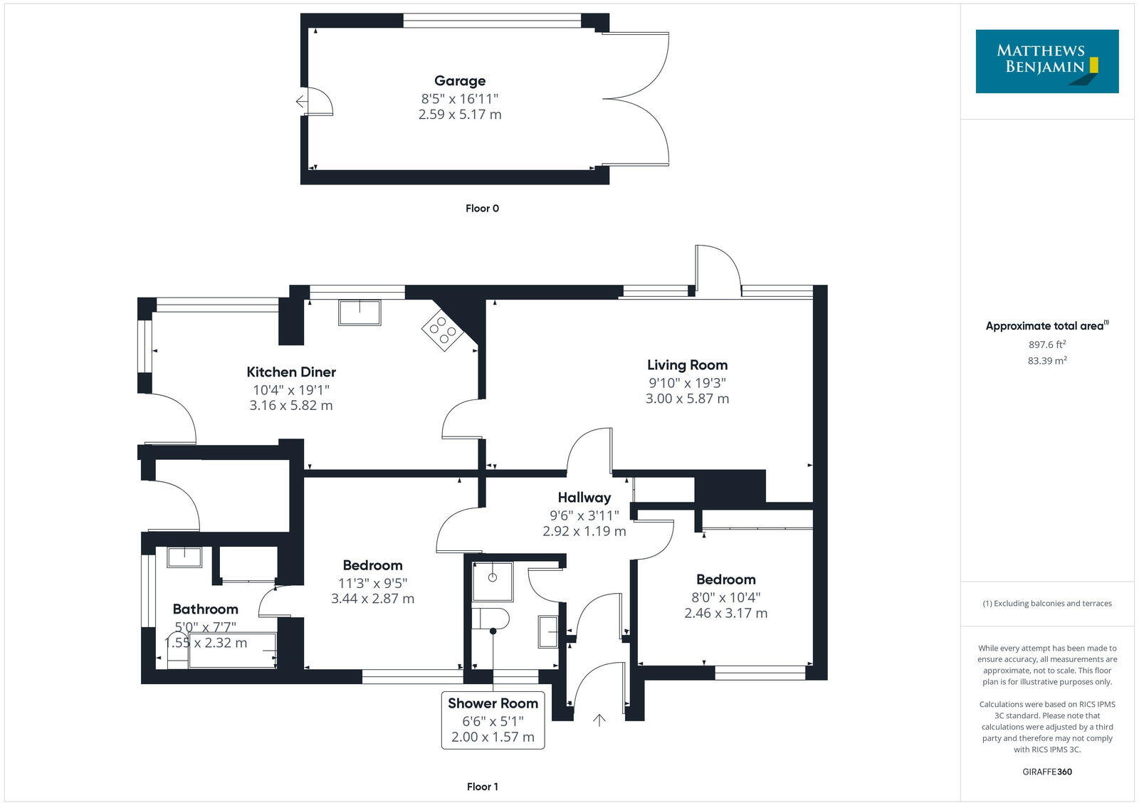 Beulahland, 5 Wynlass Park, Windermere, Cumbria LA23 1ET floorplan