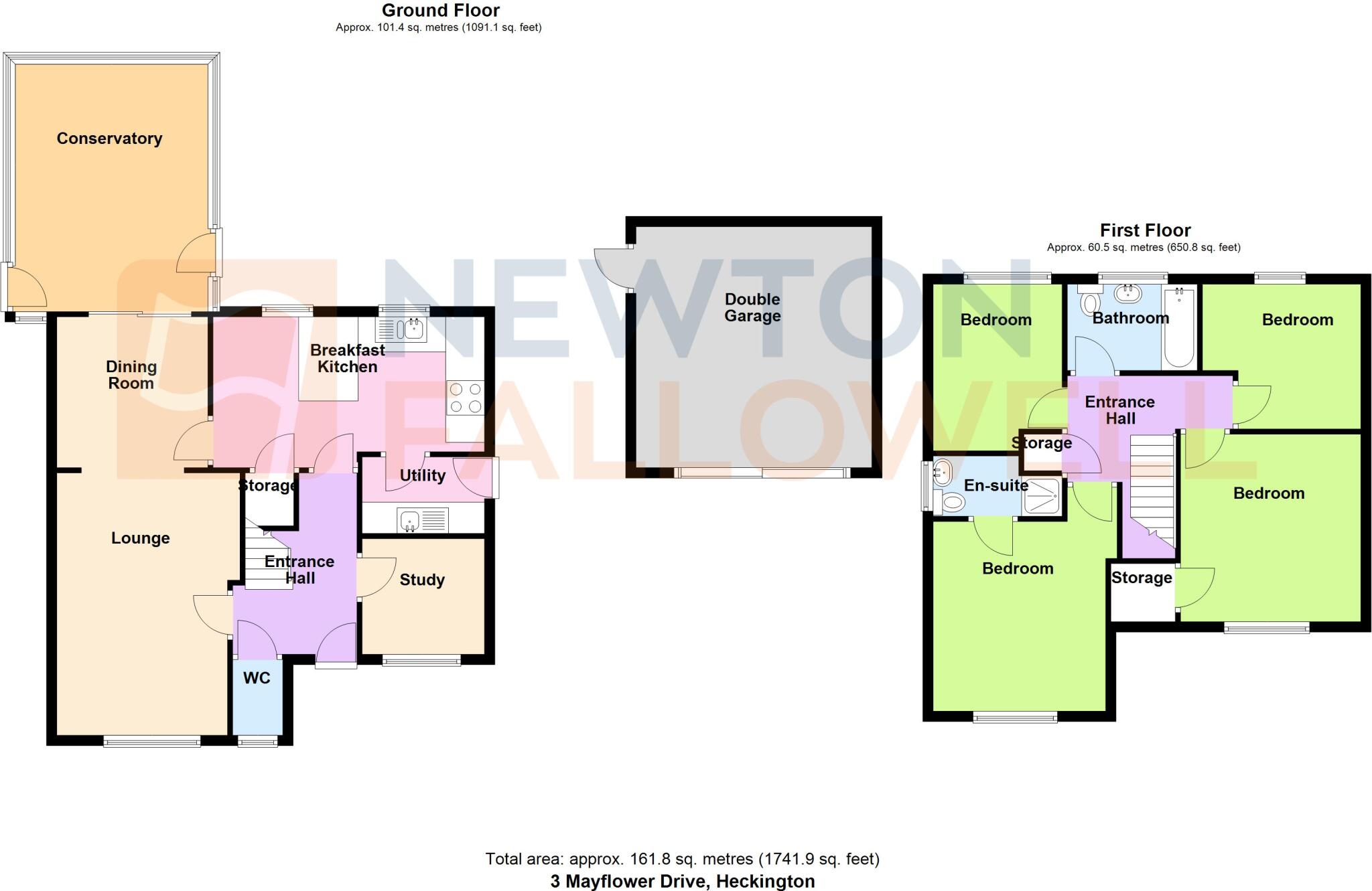 3, Mayflower Drive, Heckington floorplan