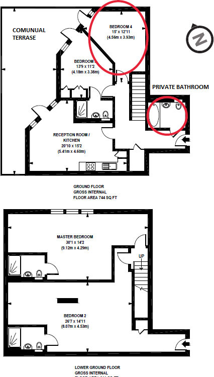 Dovecote House, Water Gardens Square, Southwark, London,SE16 floorplan