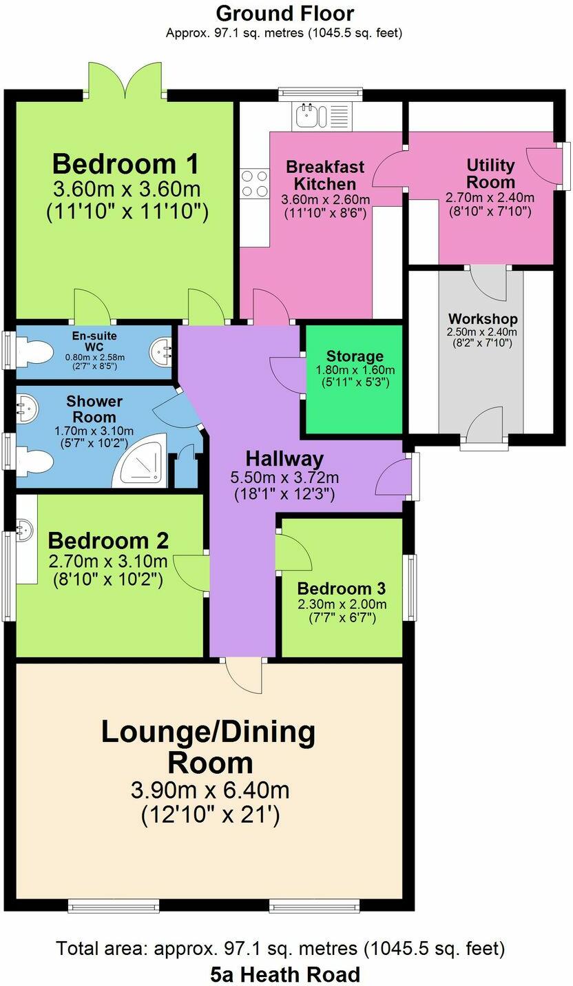 Heath Road, Heath, S44 floorplan