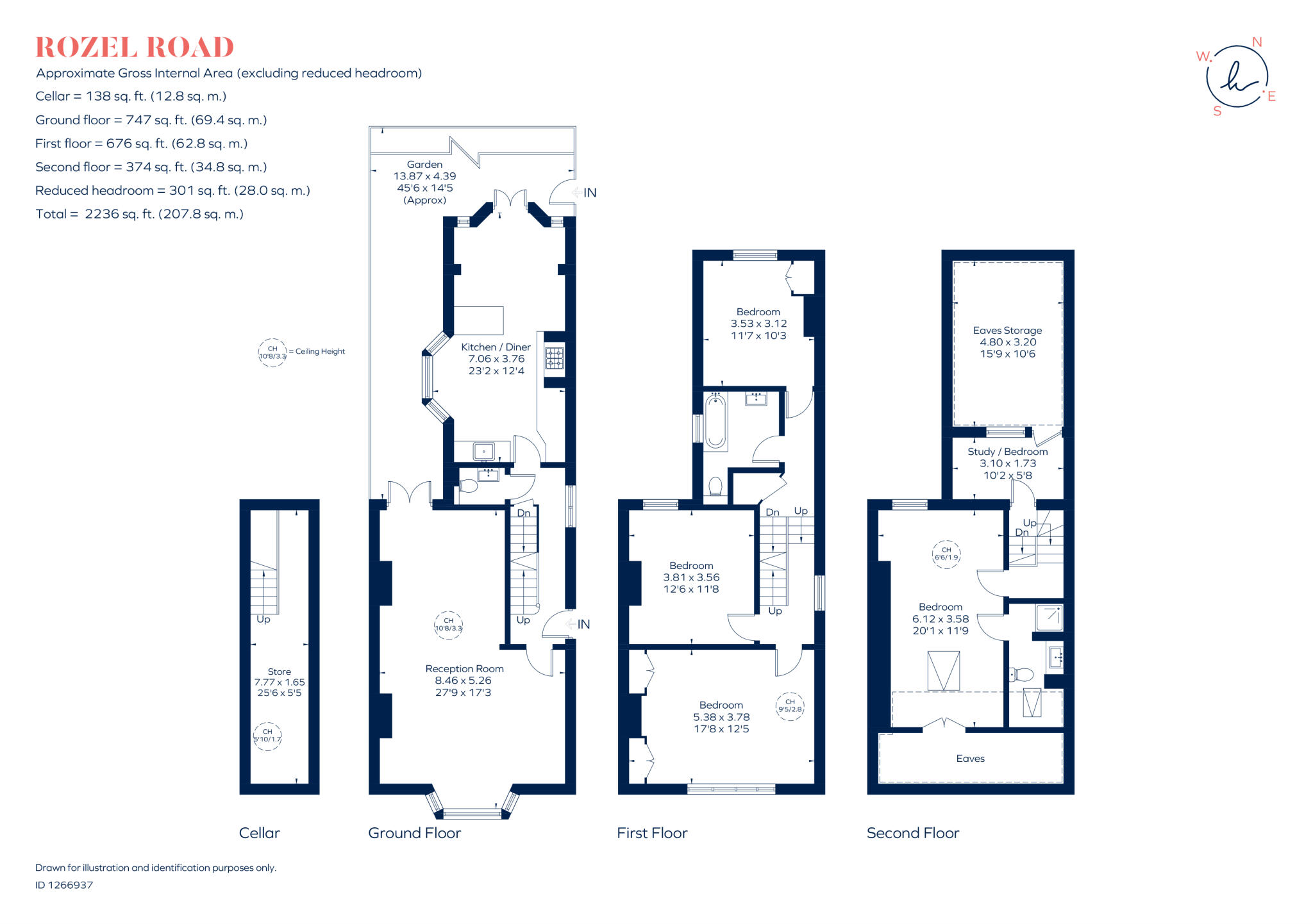 Rozel Road, London, SW4 floorplan