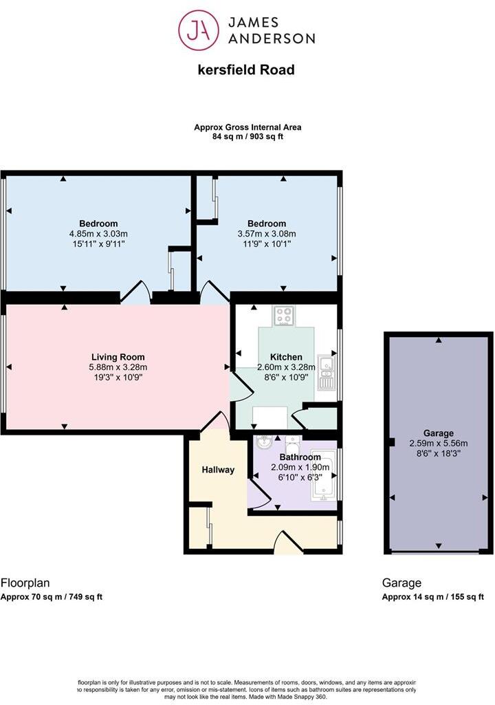 Kersfield Road, Putney, SW15 floorplan