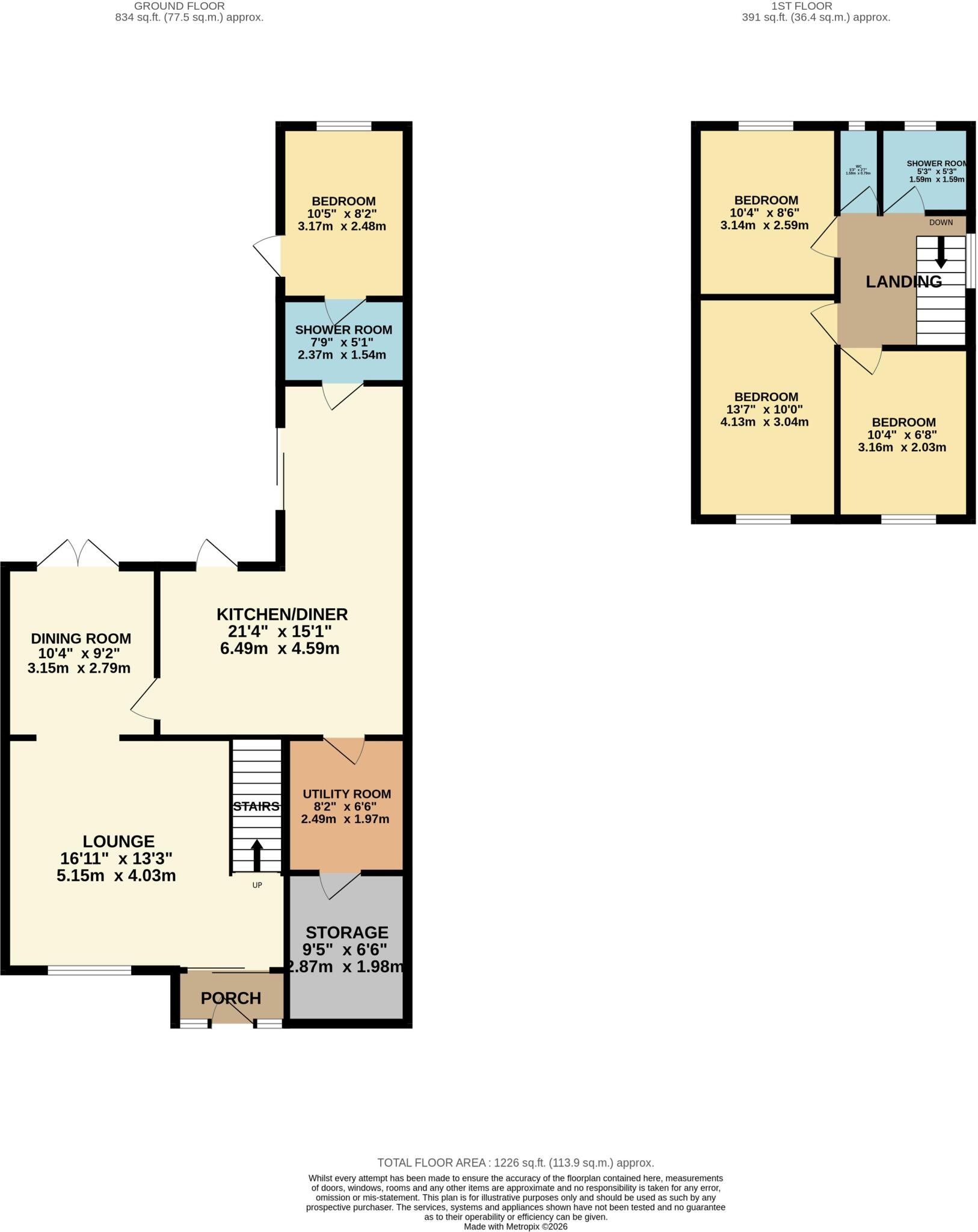 165, Perrysfield Road, Waltham Cross floorplan