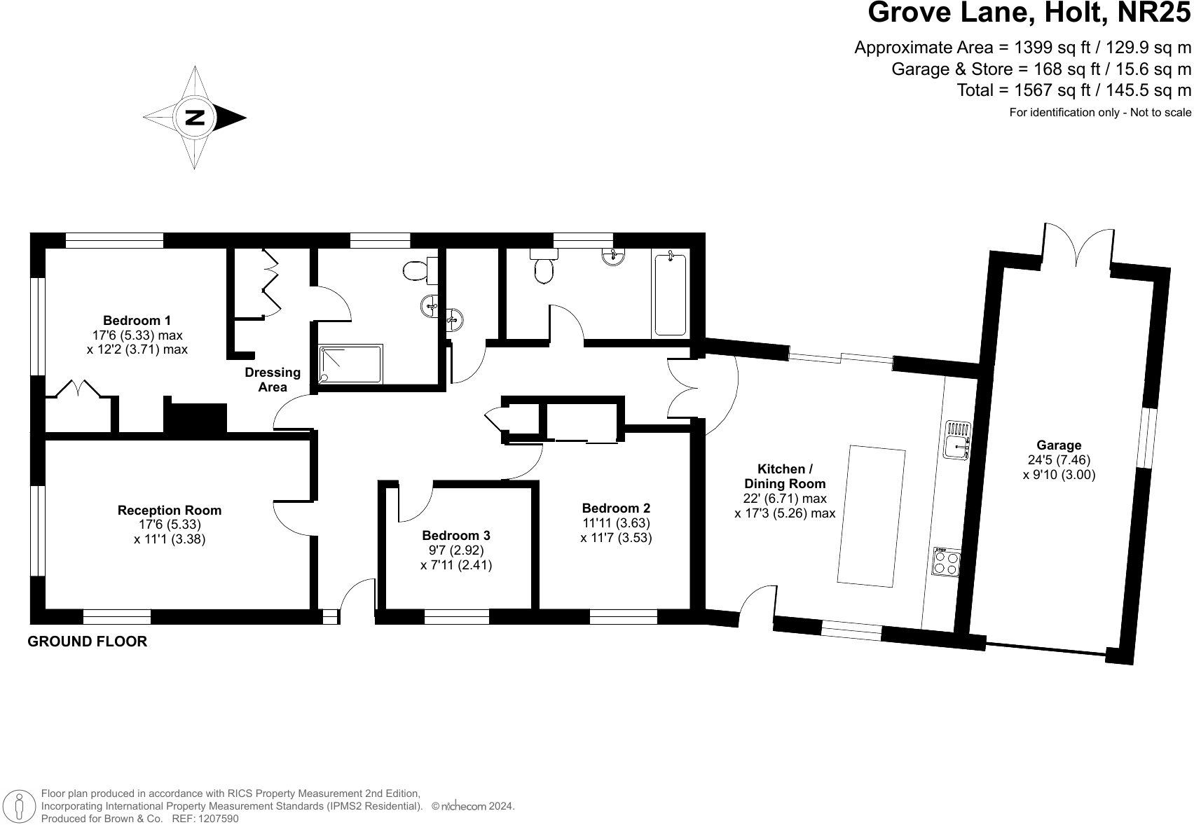 66, Grove Lane, Holt, Norfolk floorplan