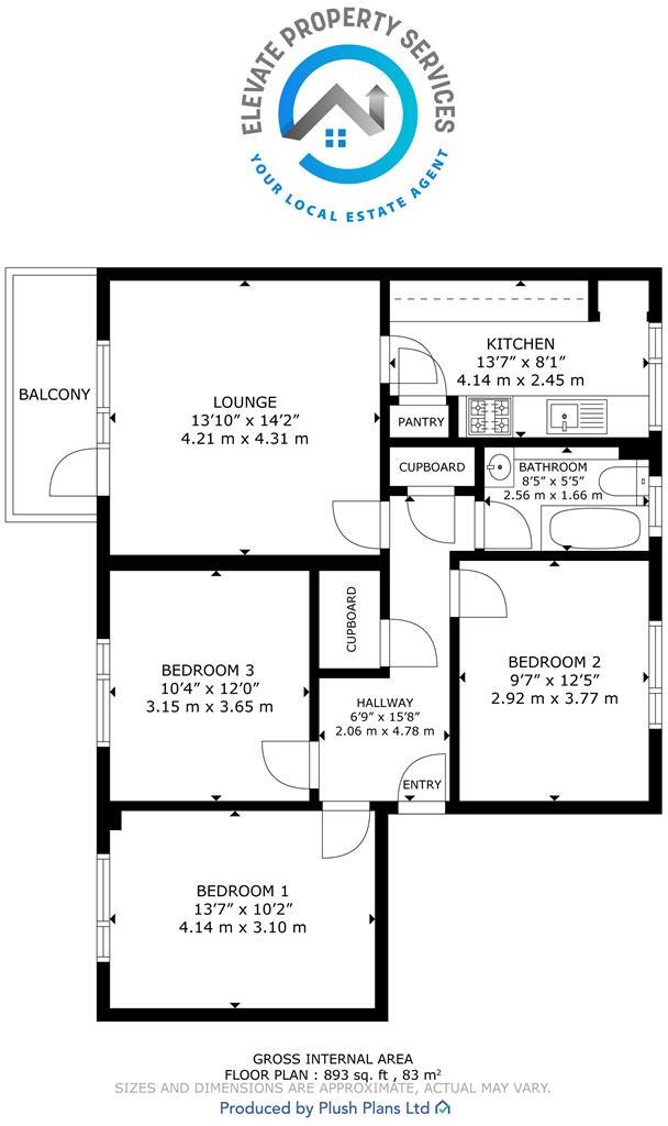 Second Avenue, Clydebank floorplan