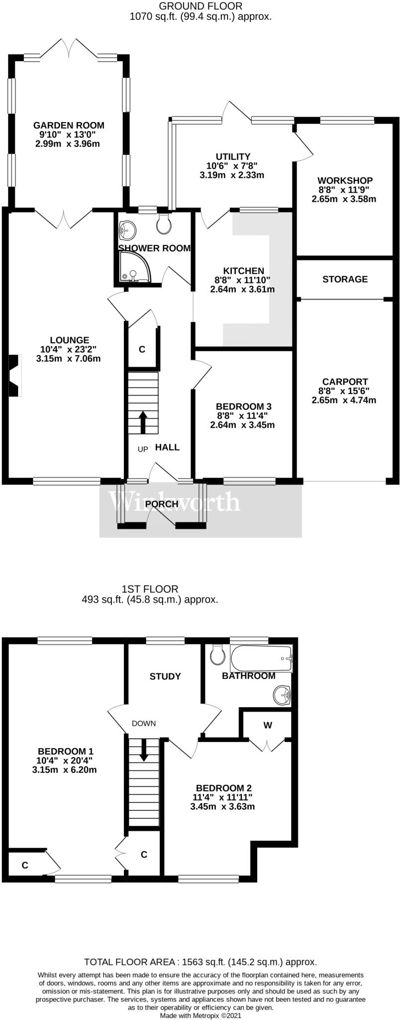 Poringland Road, Stoke Holy Cross, Norwich, Norfolk, NR14 floorplan