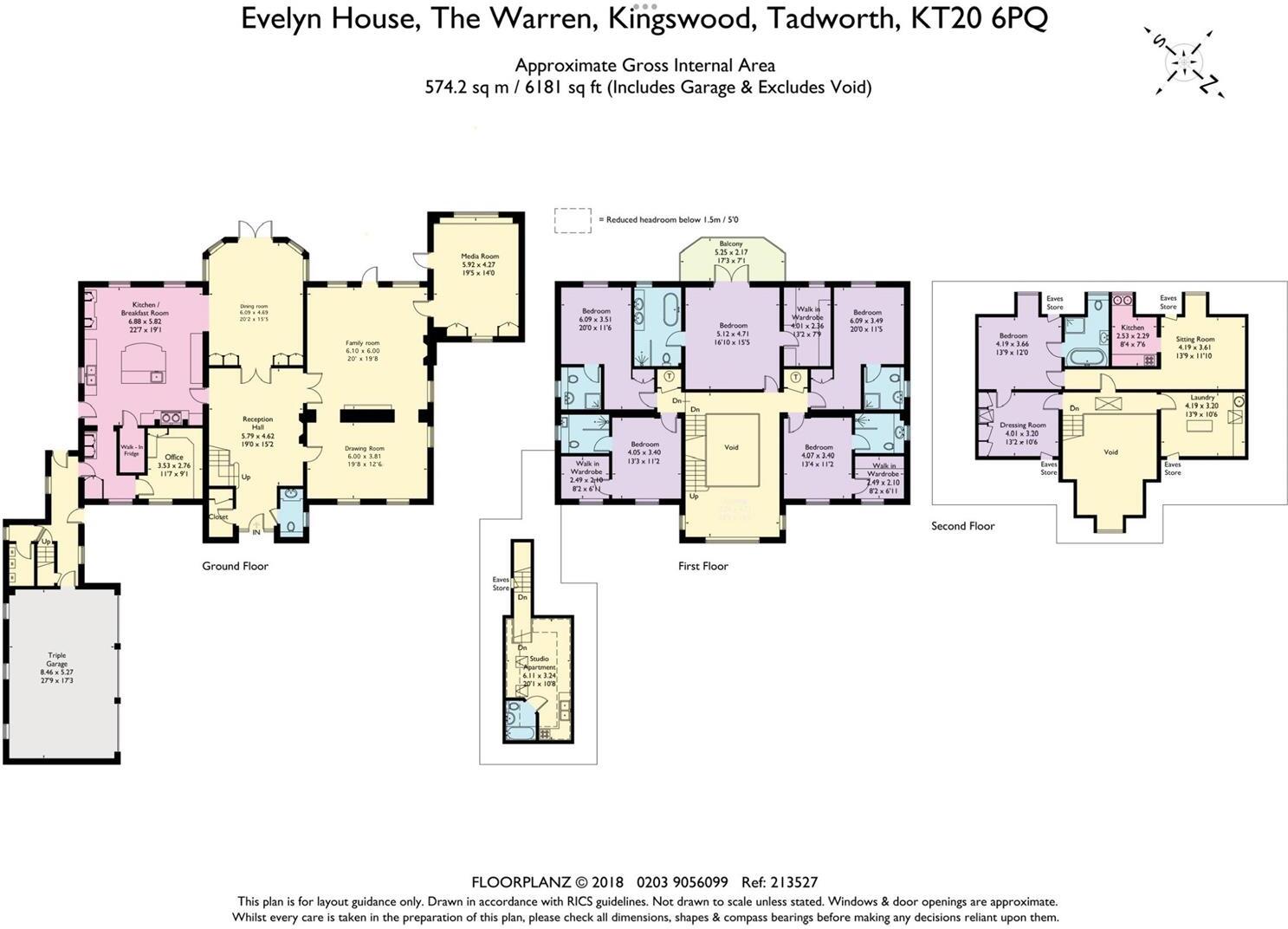 The Warren, Kingswood, Surrey floorplan