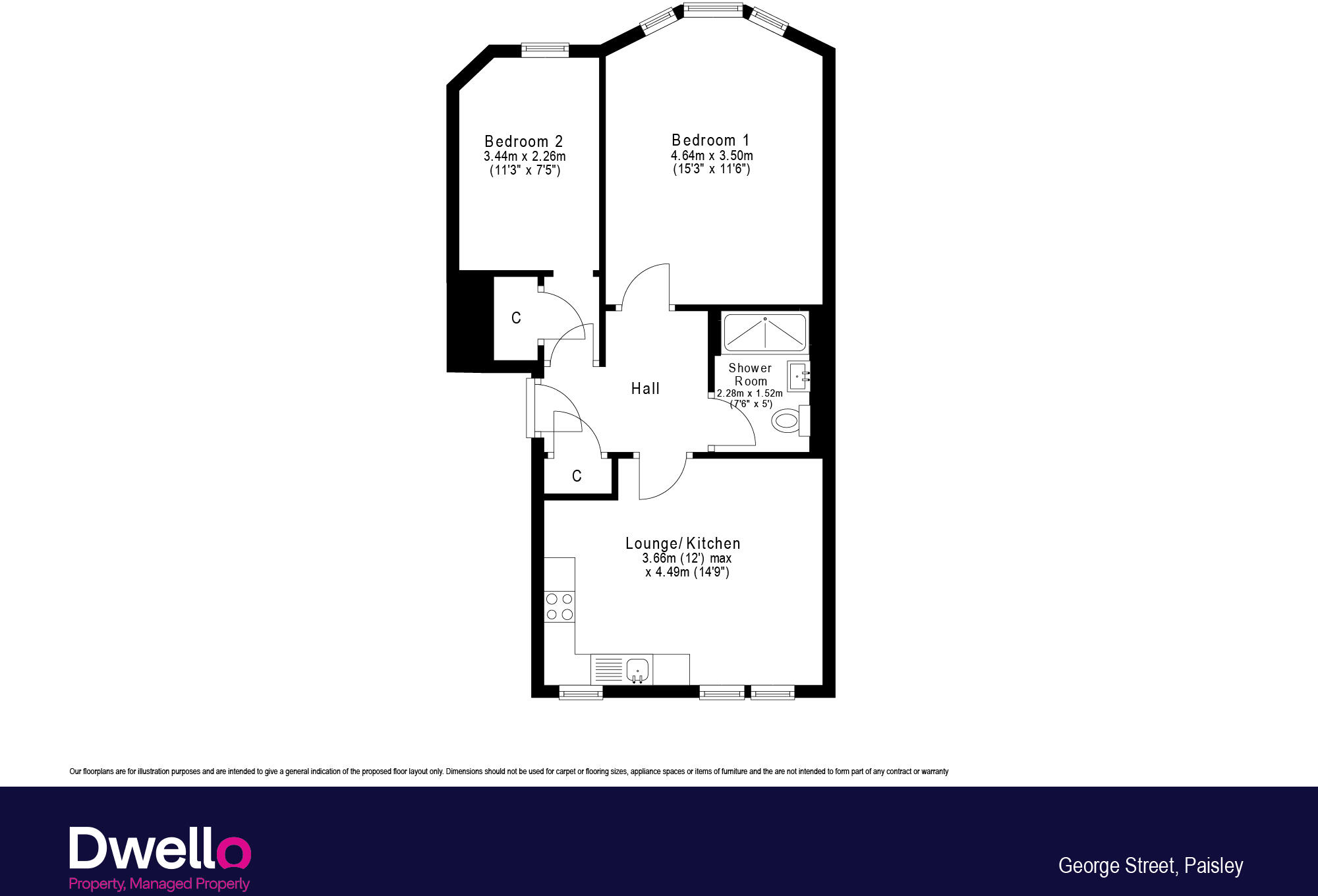 George Street, Paisley, PA1 floorplan