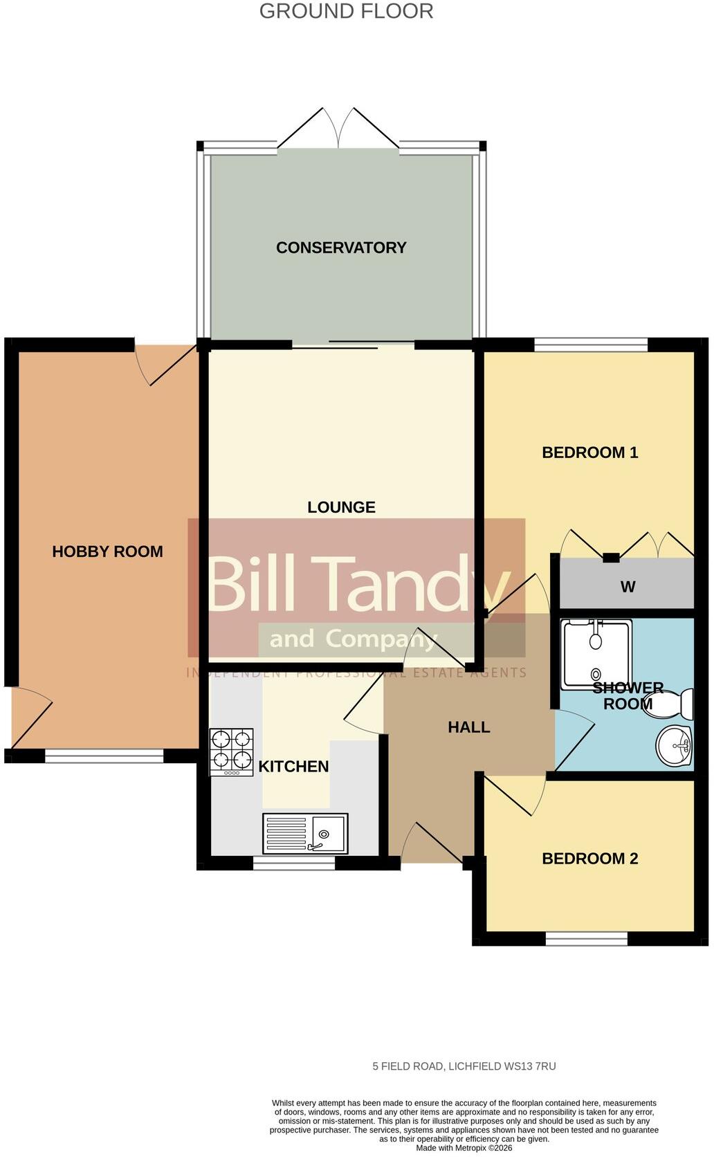 Field Road, Lichfield, WS13 floorplan