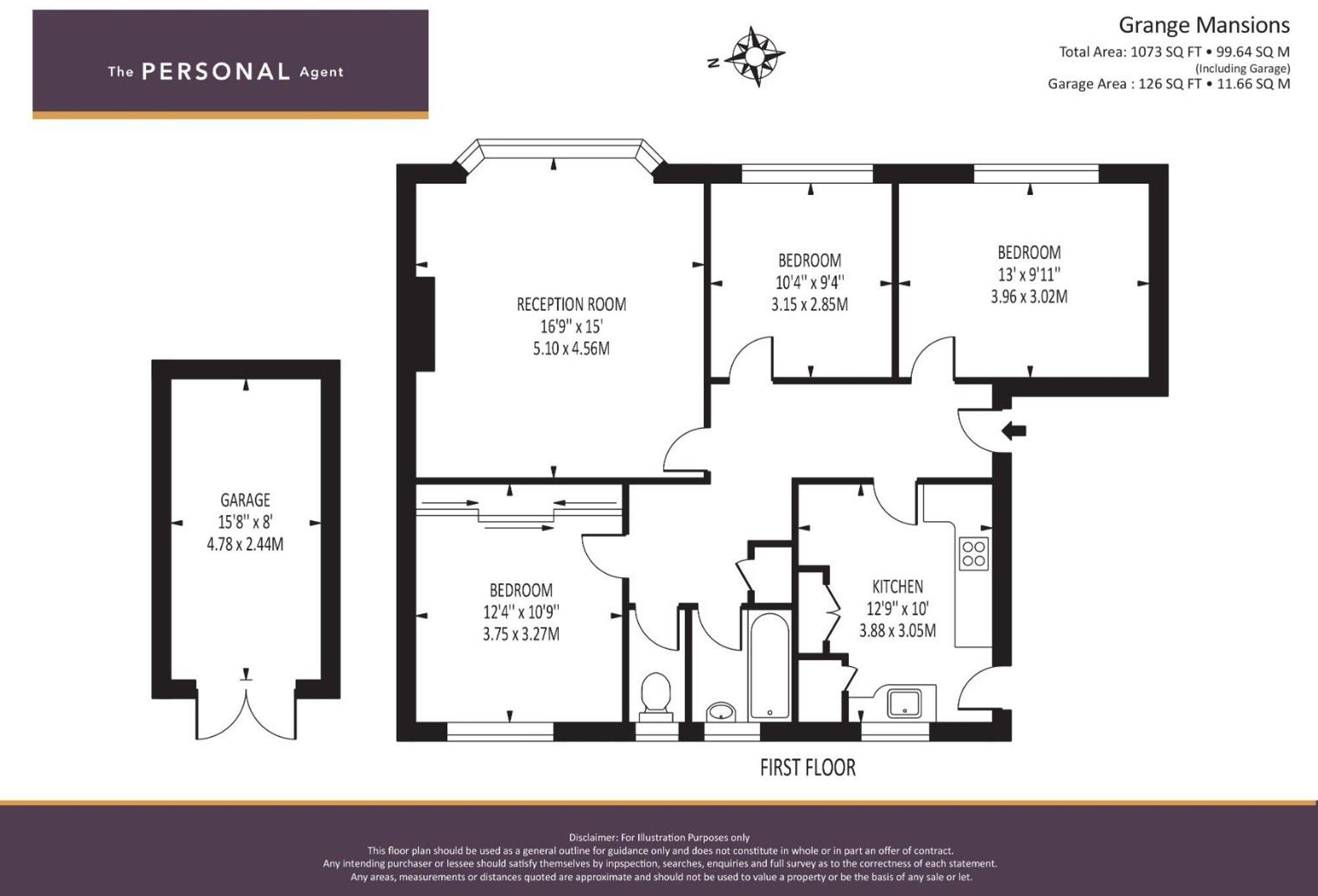 Kingston Road, Epsom, KT17 floorplan