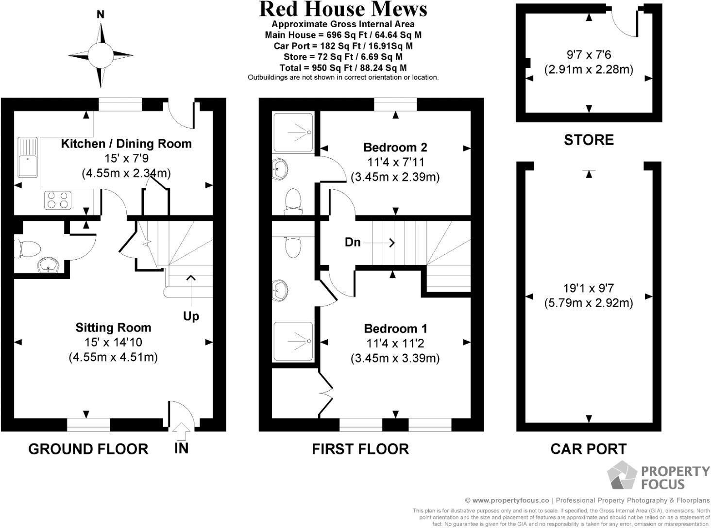 Red House Mews, Durrington, Salisbury, Wiltshire, SP4 floorplan